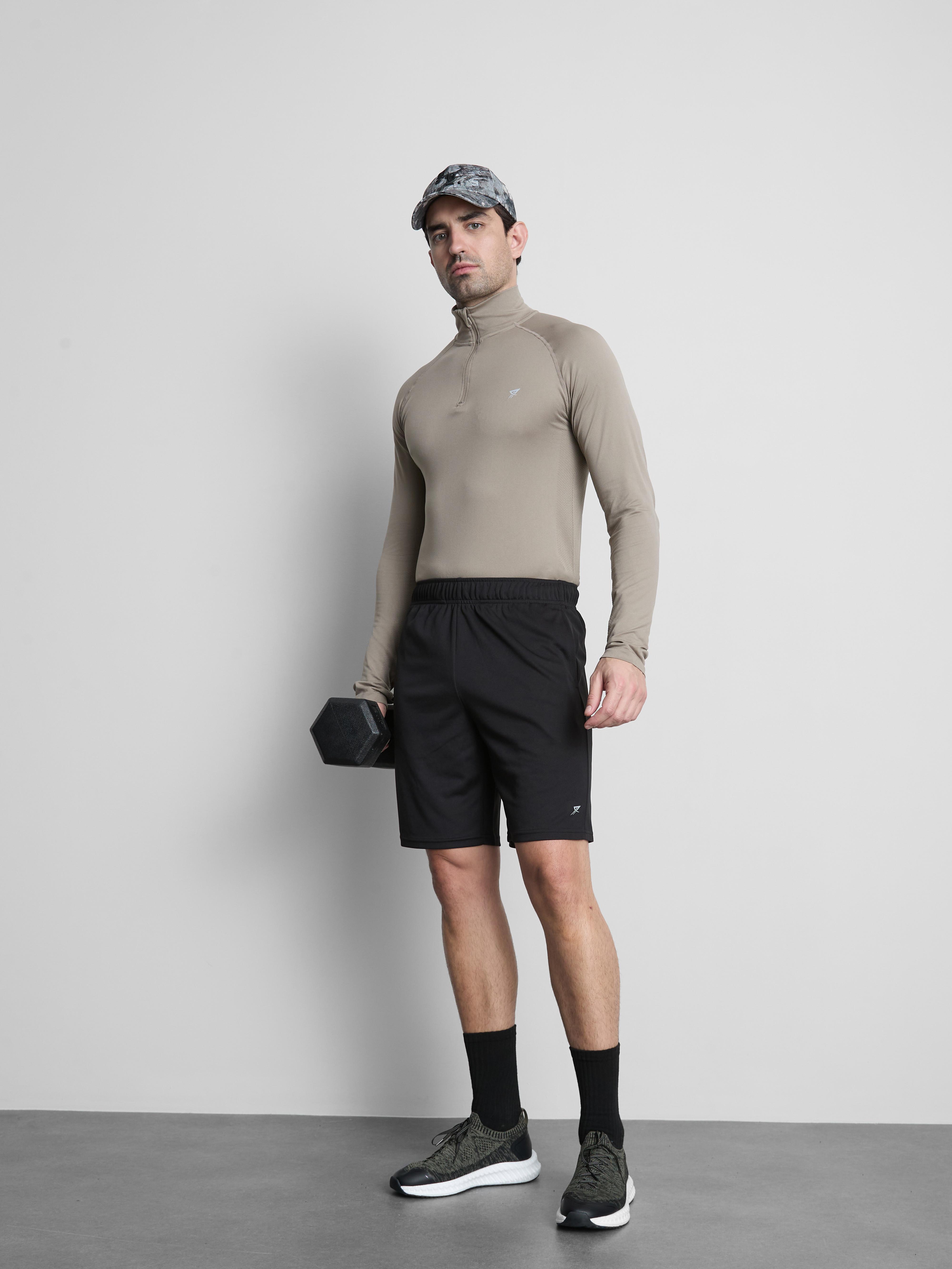 Men's Black Active Mesh Shorts