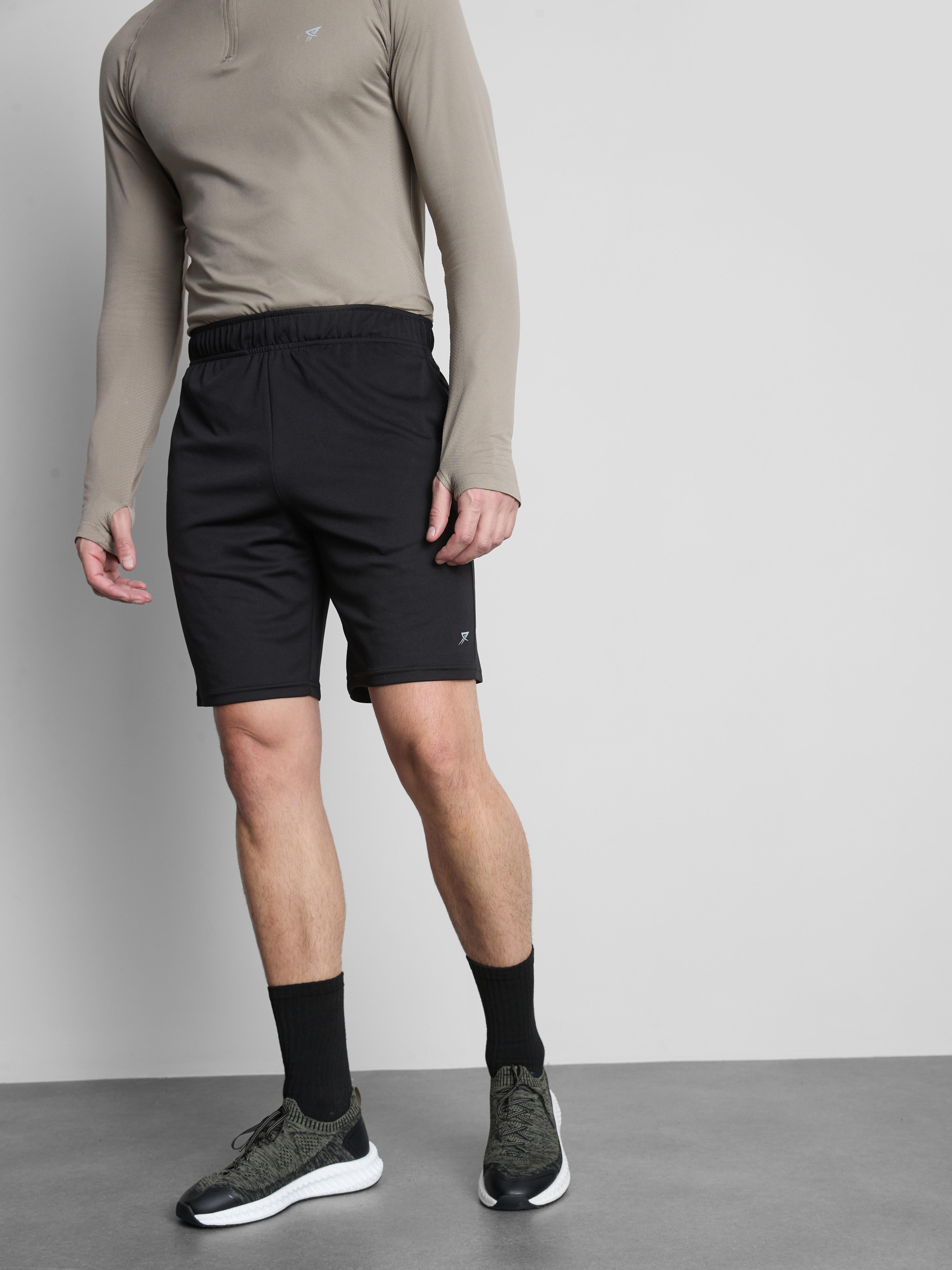 Men's Black Active Mesh Shorts