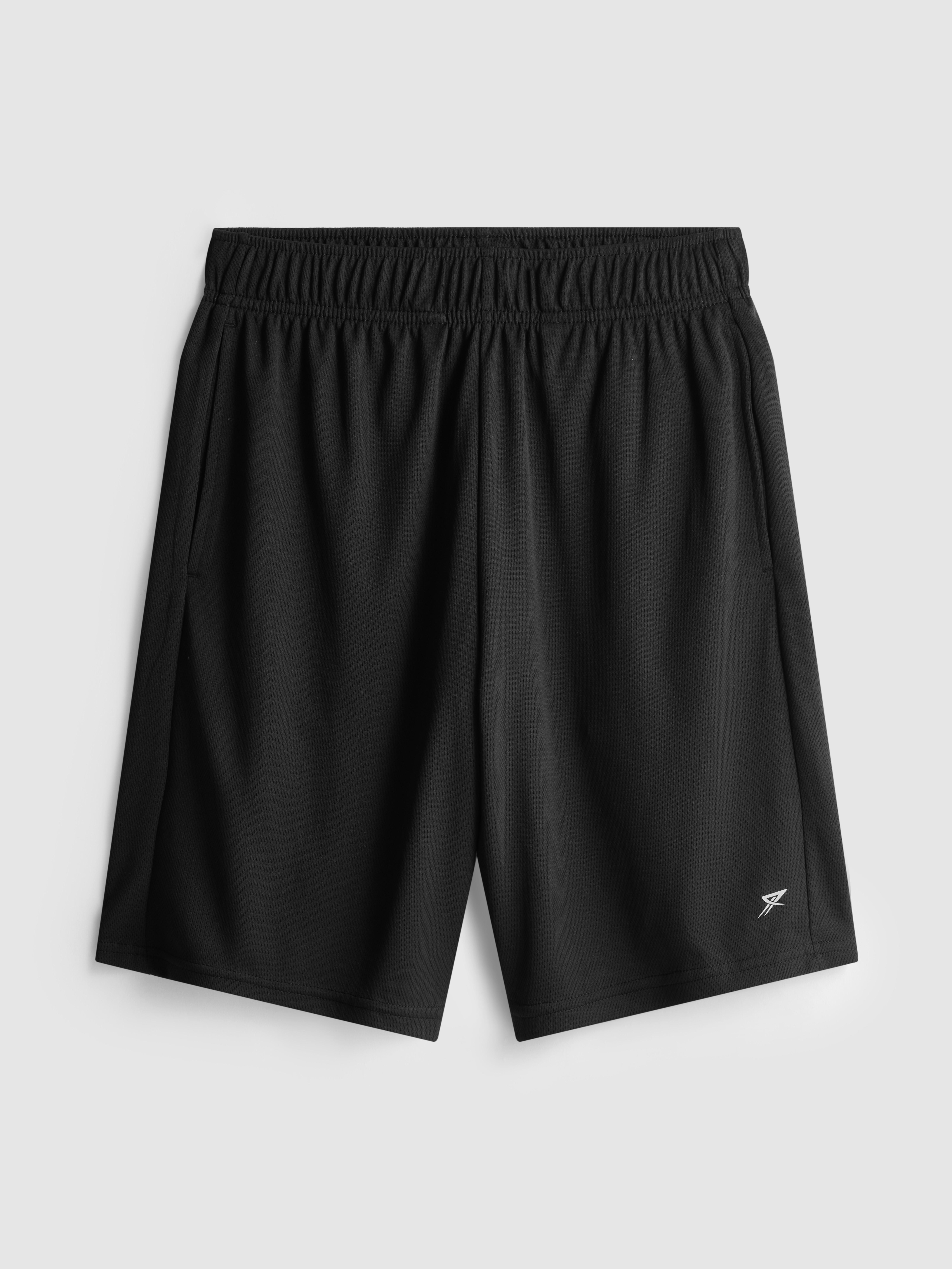Men's Black Active Mesh Shorts