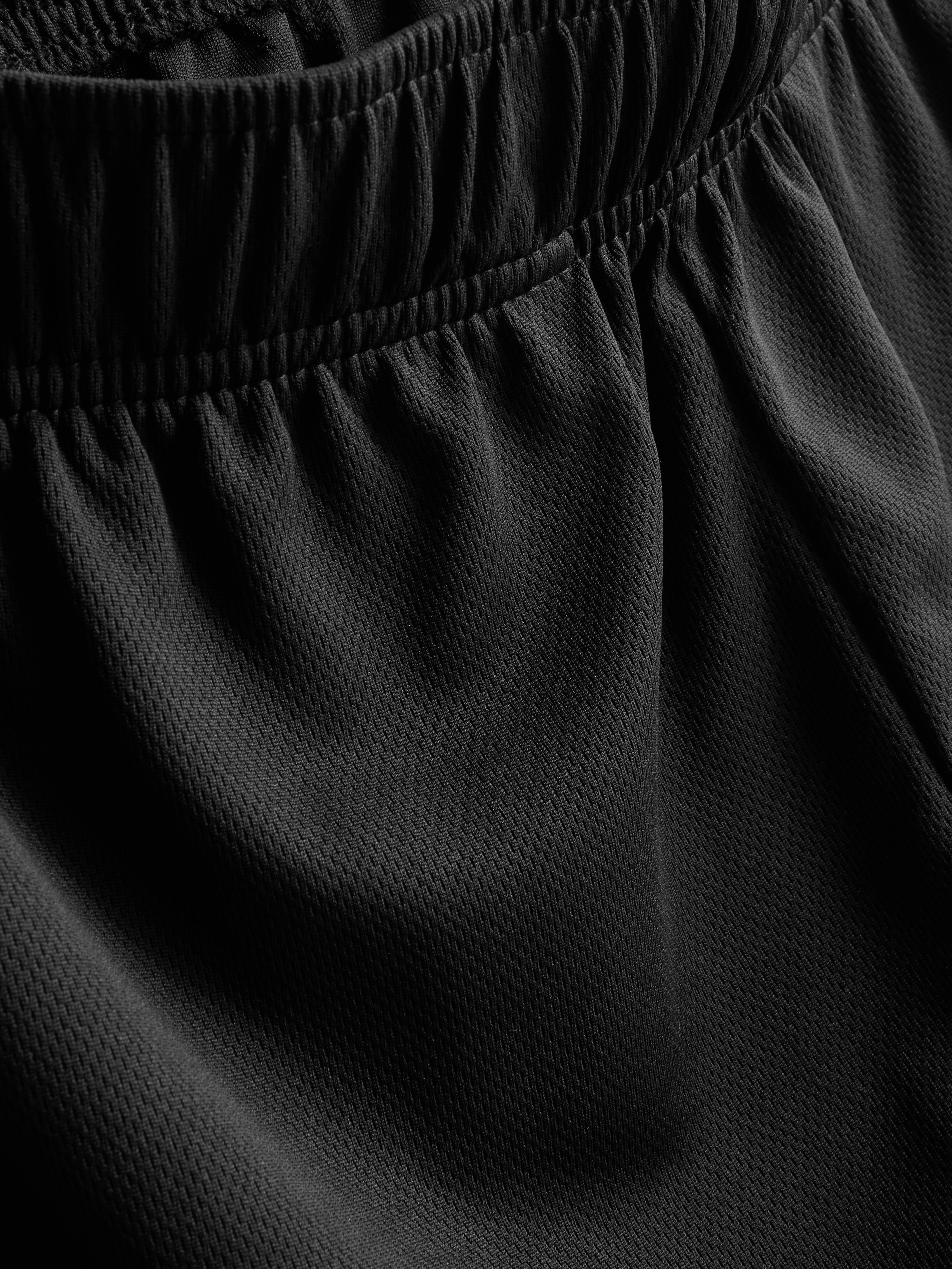 Men's Black Active Mesh Shorts