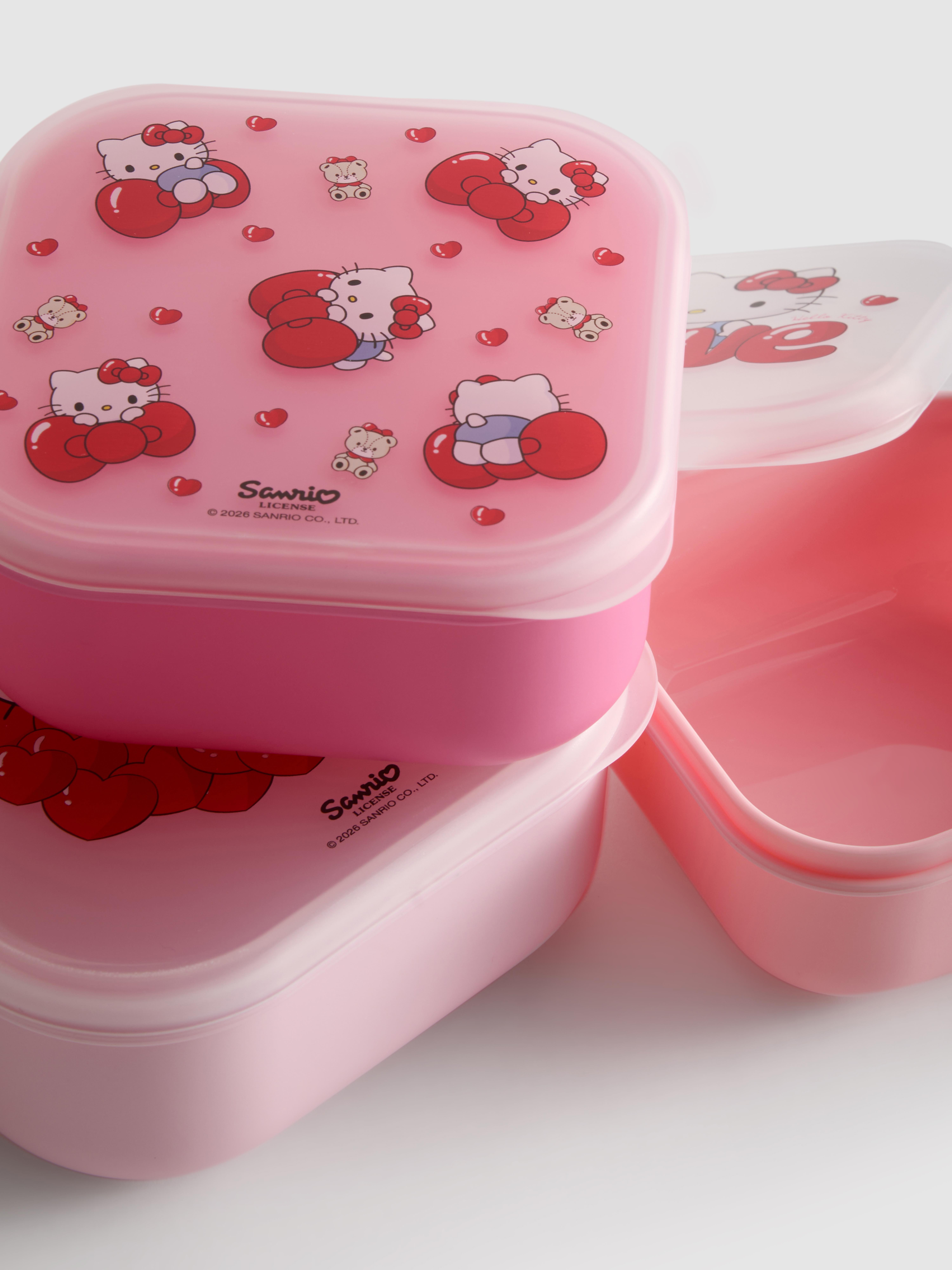 Lot de 3 pots à encas Hello Kitty