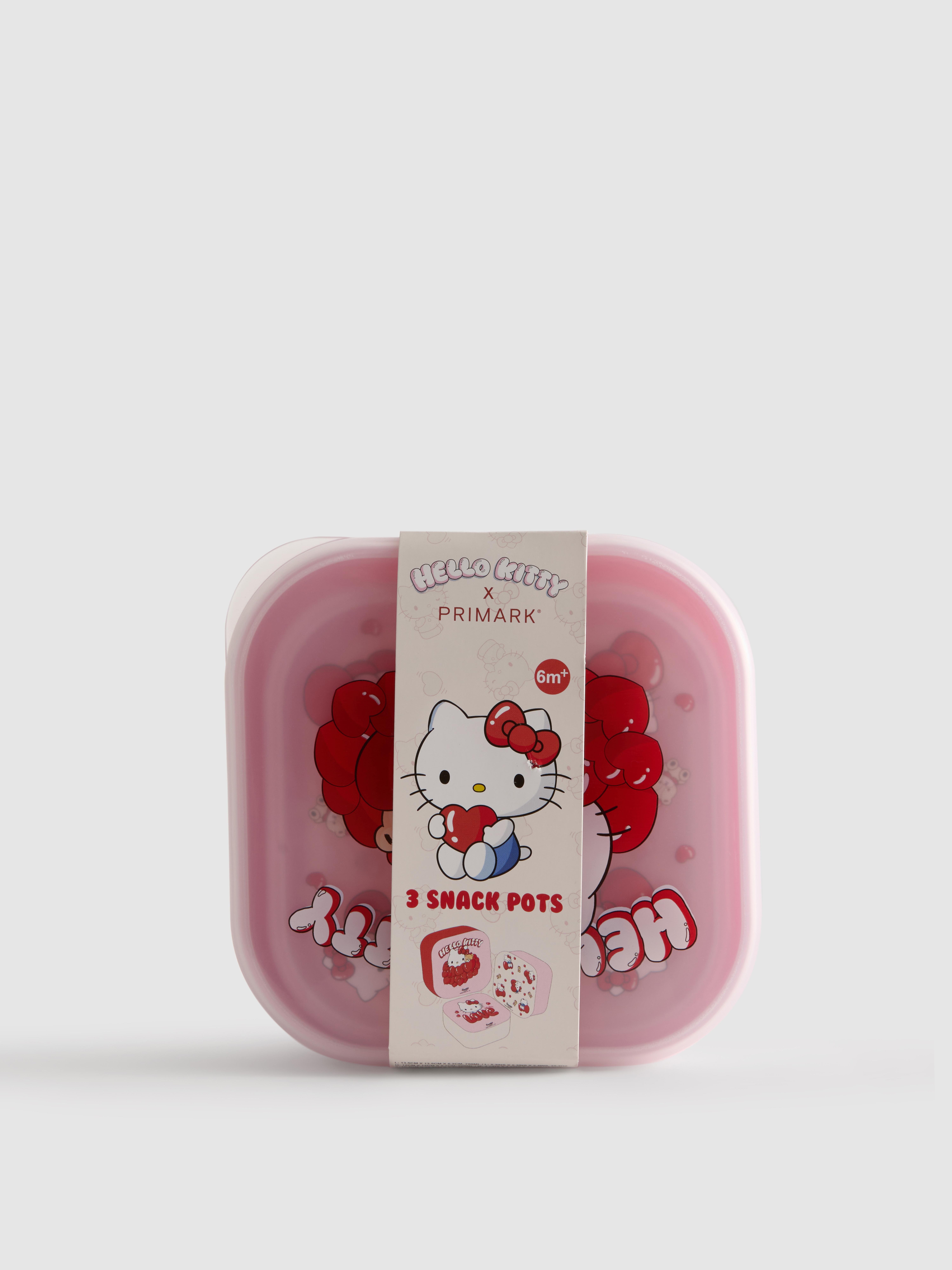 Lot de 3 pots à encas Hello Kitty