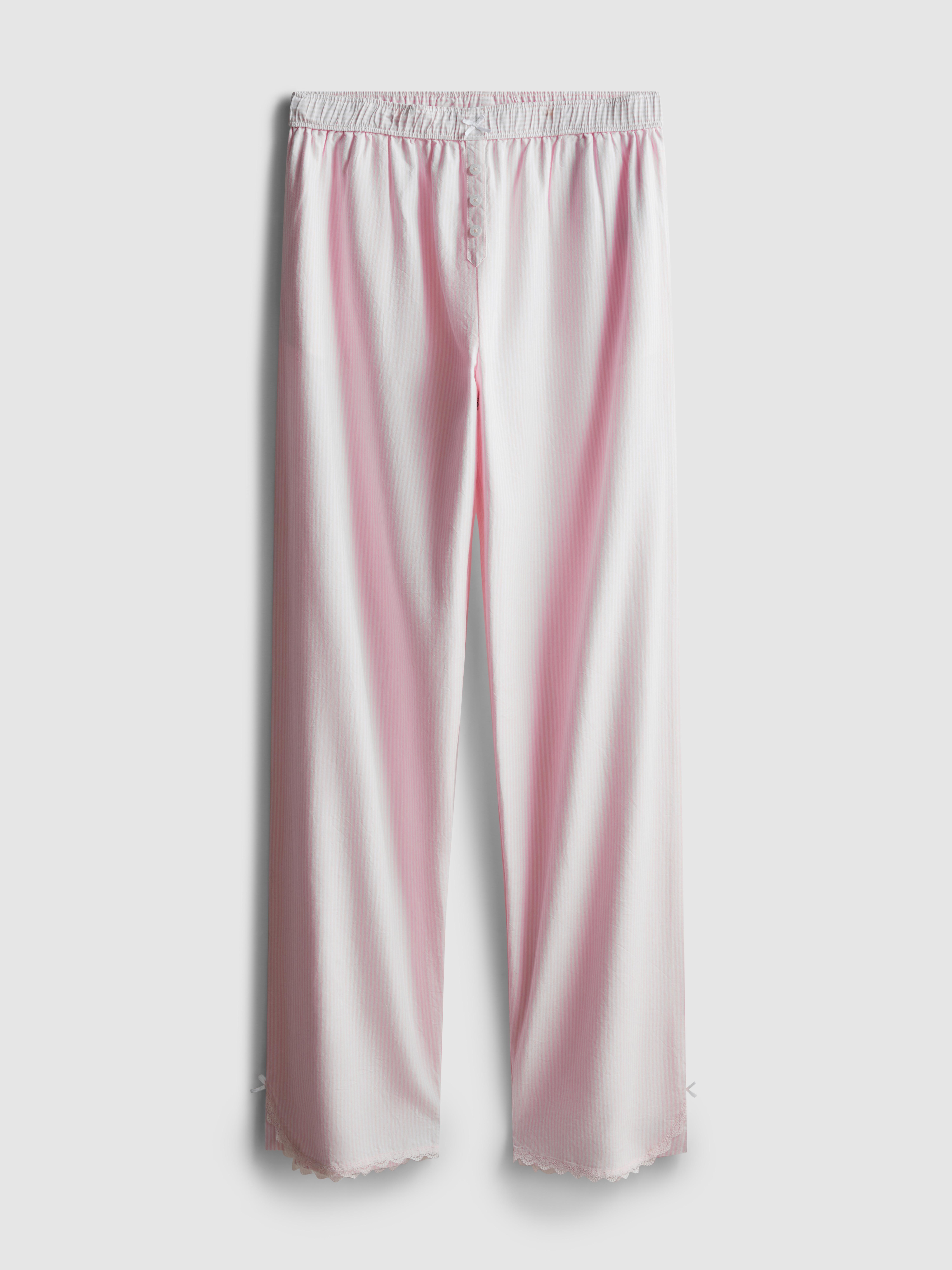 Cotton Oxford Pajama Bottoms