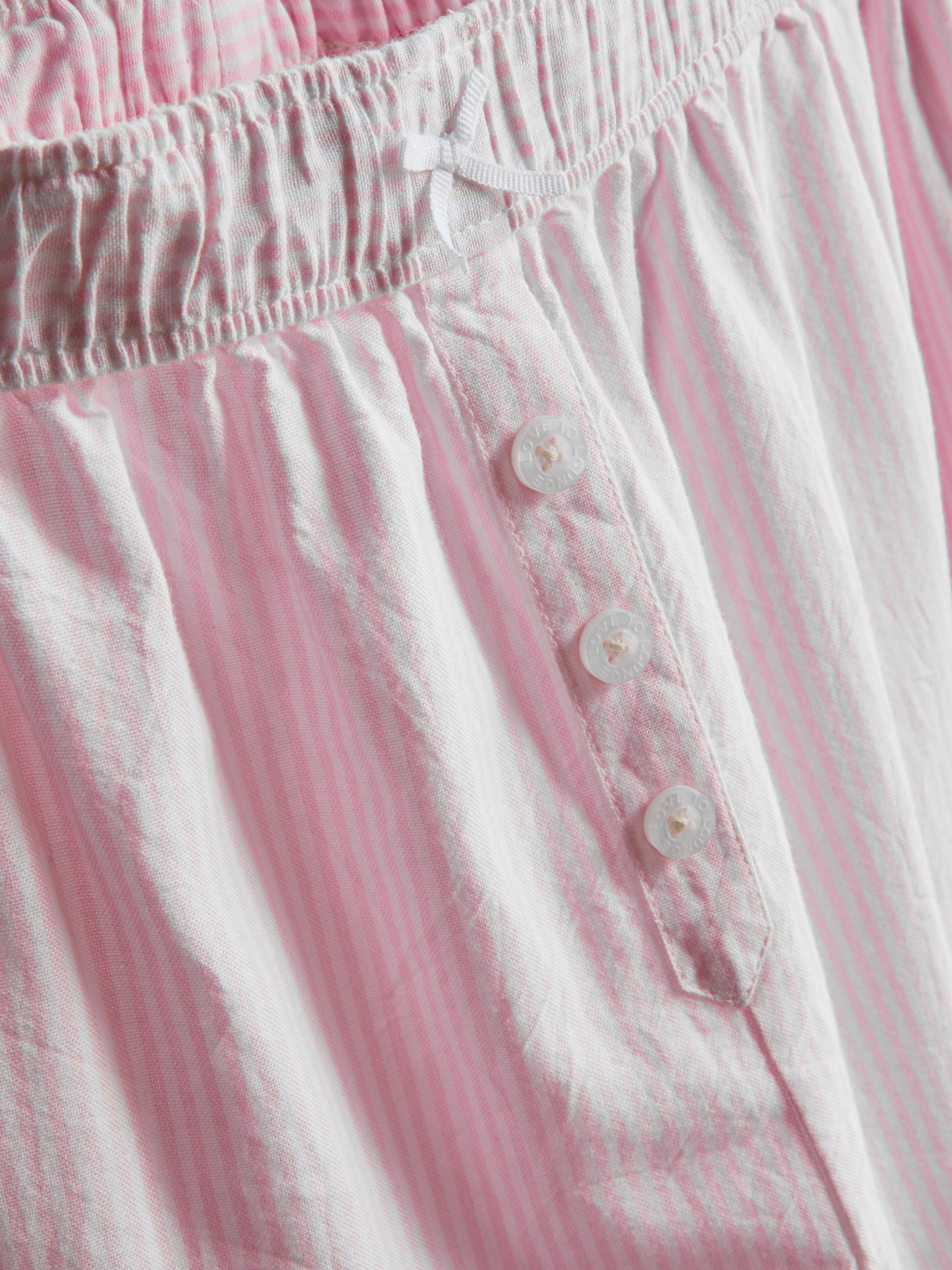 Cotton Oxford Pajama Bottoms