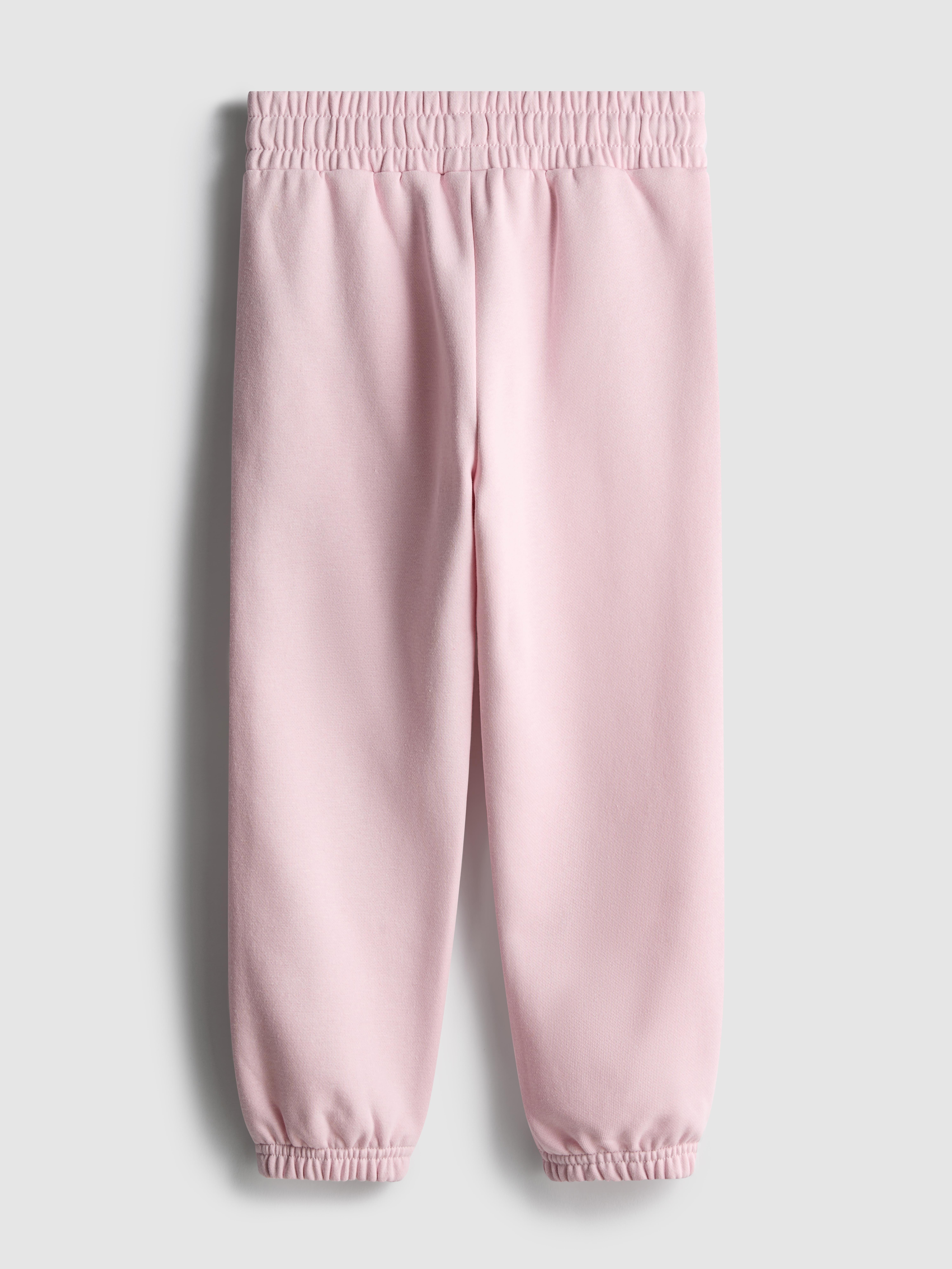 Girls Light Pink 1.5-8yrs | Disney’s Stitch Cuffed Sweatpants