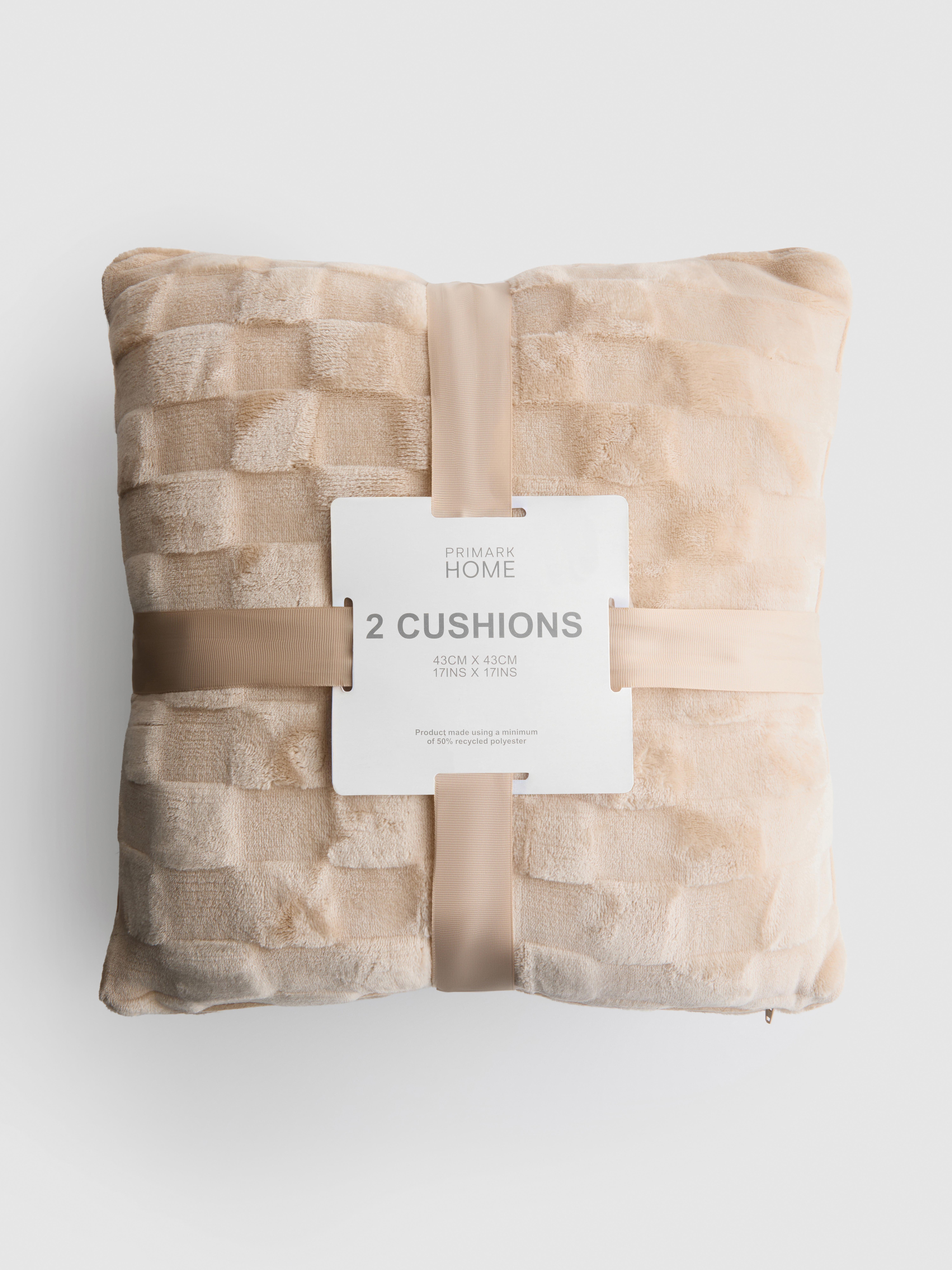 Pack de 2 cojines texturizados con diseño de damero