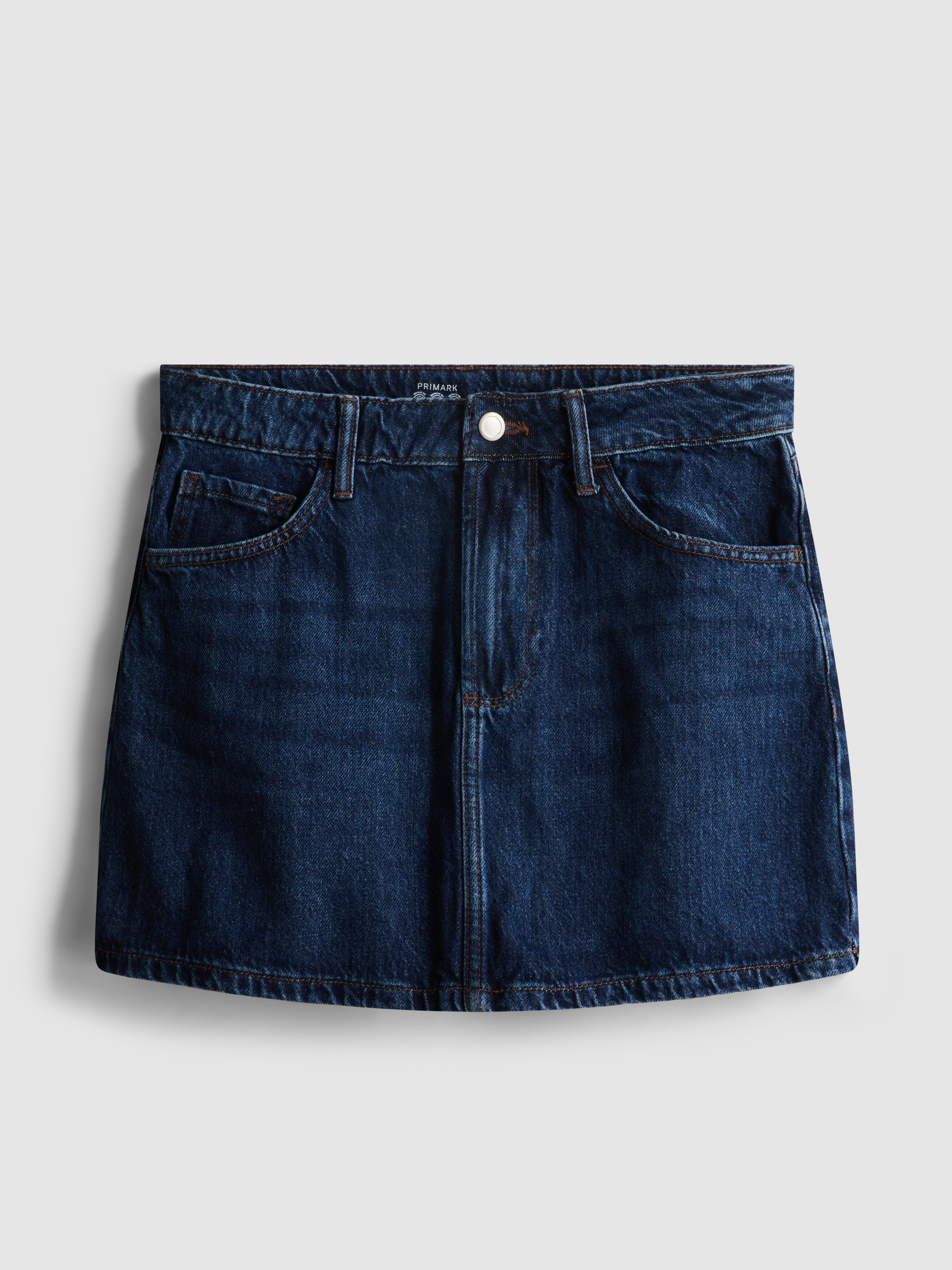 Minirock aus Baumwoll-Denim