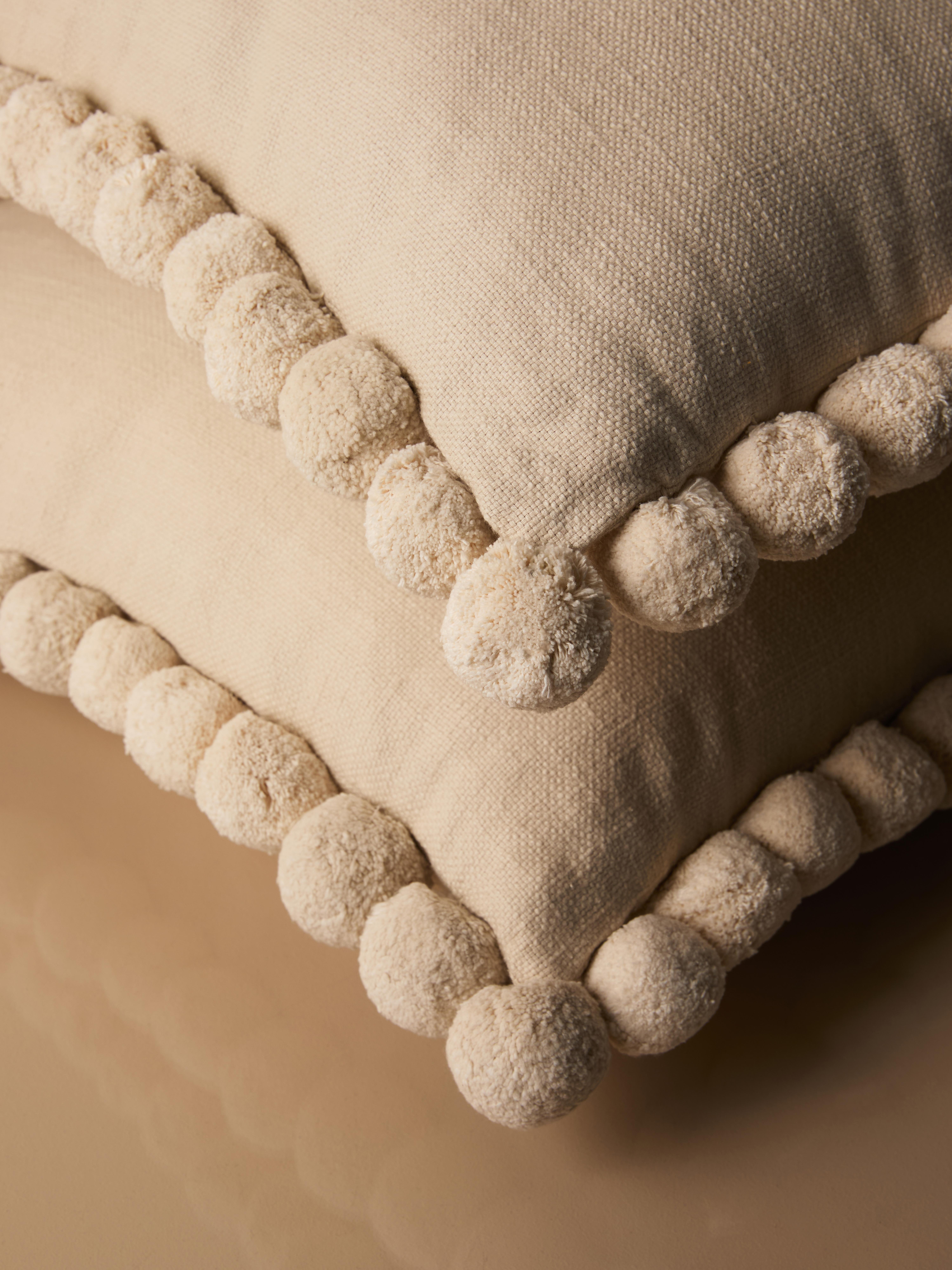 The Edit Square Pom Pom Scatter Cushion