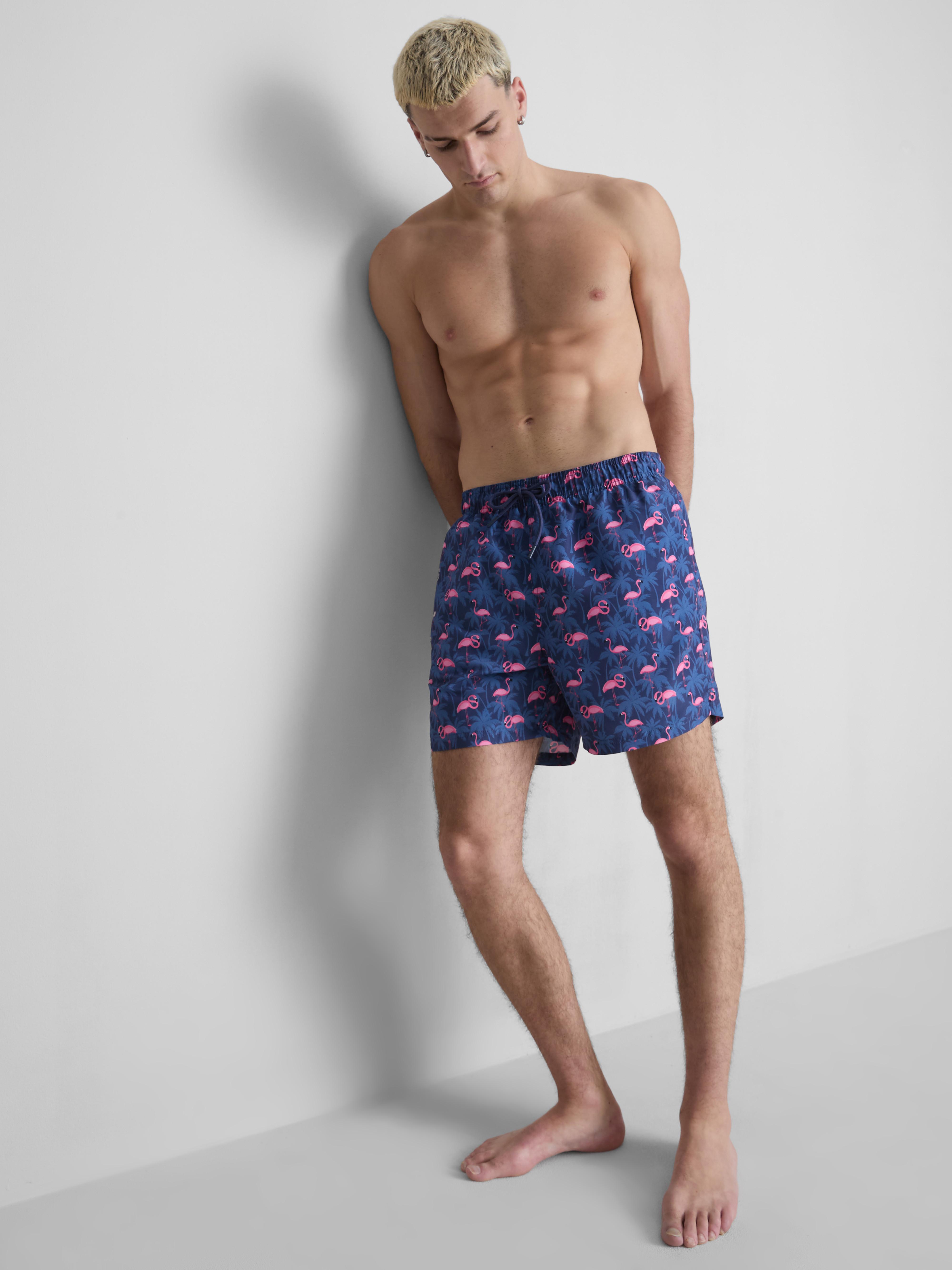 Flamingo Palm Swimming Shorts