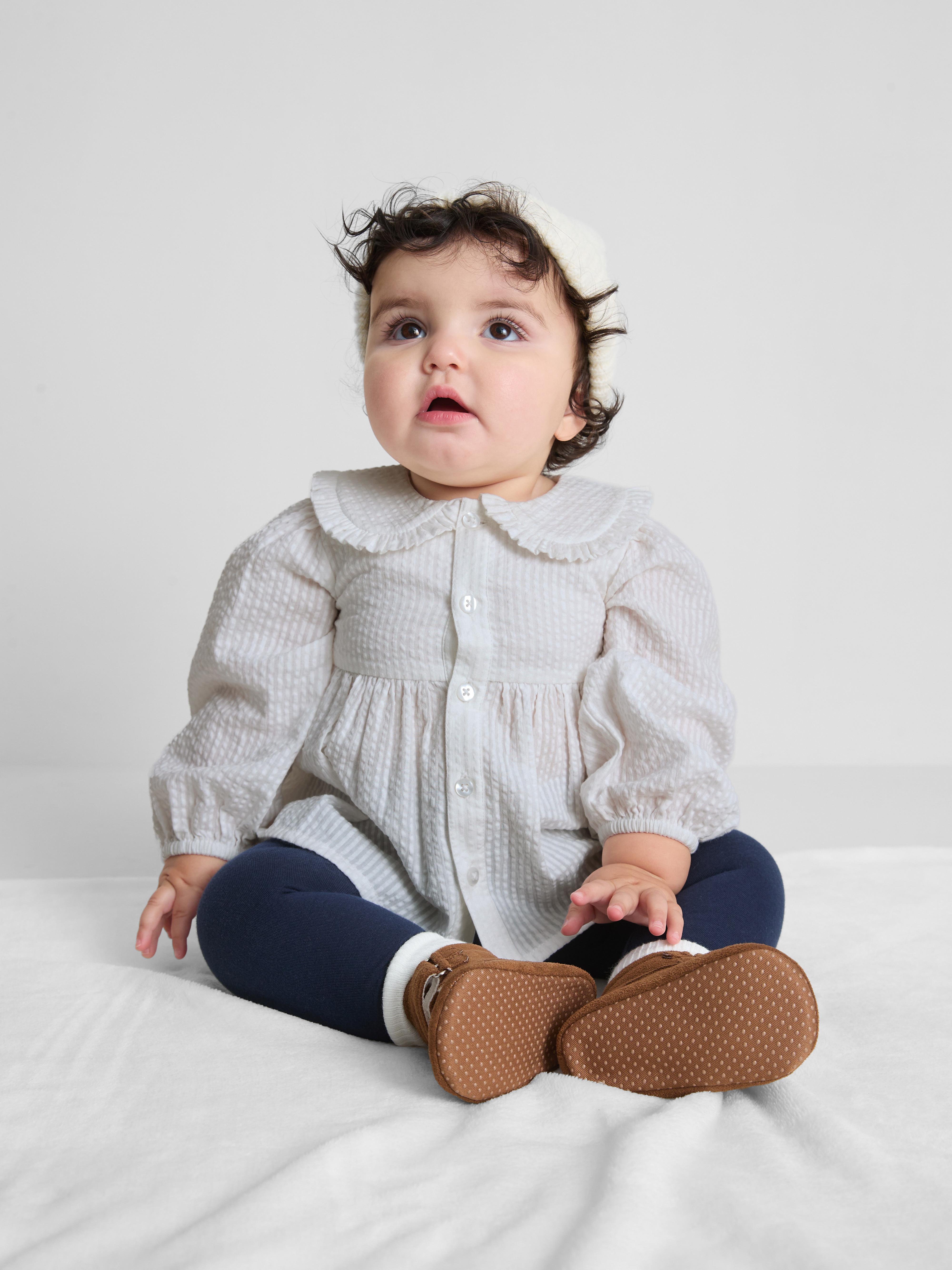 0-36mths | Collared Long Sleeve Blouse