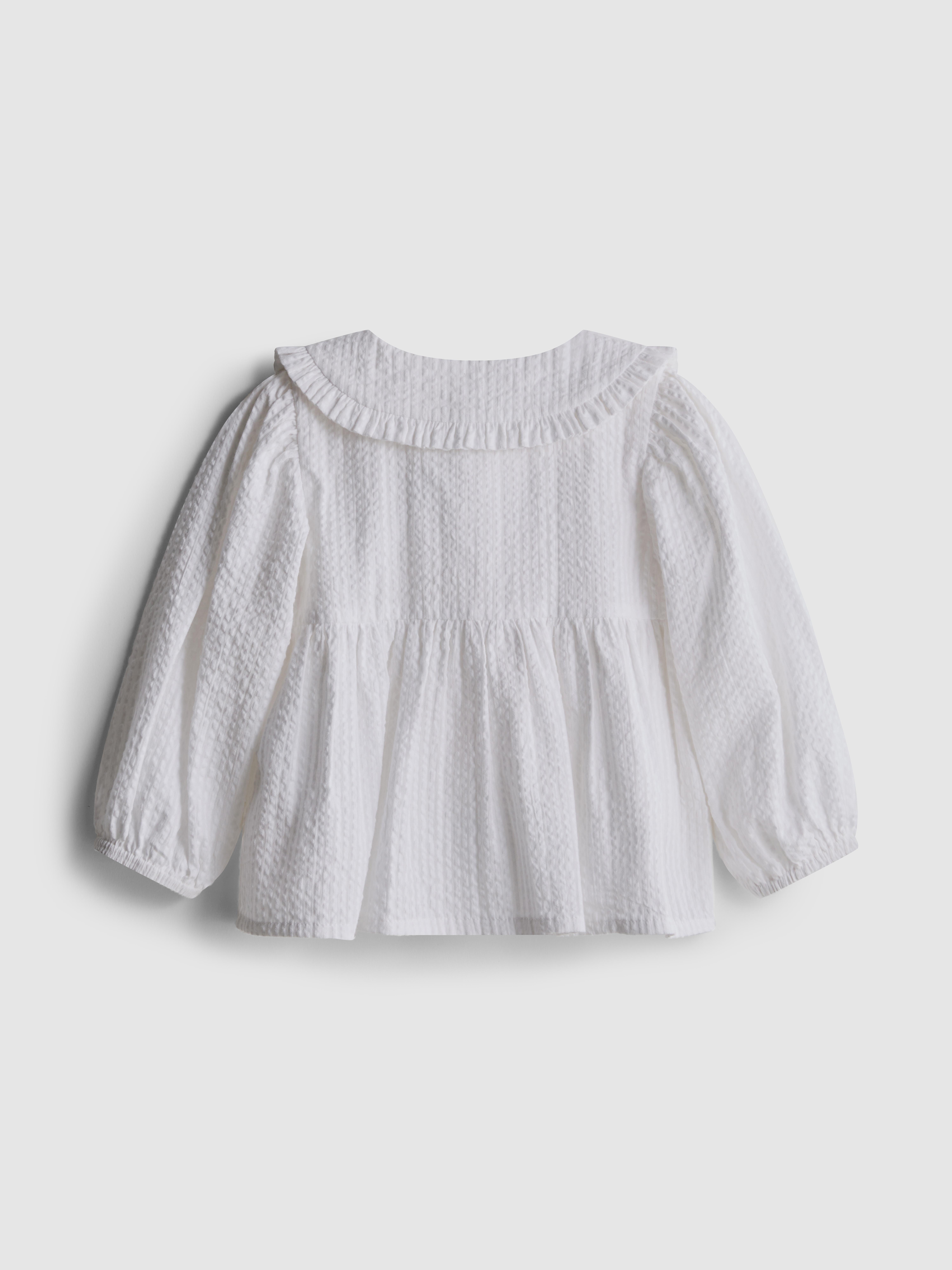 0-36mths | Collared Long-Sleeve Blouse