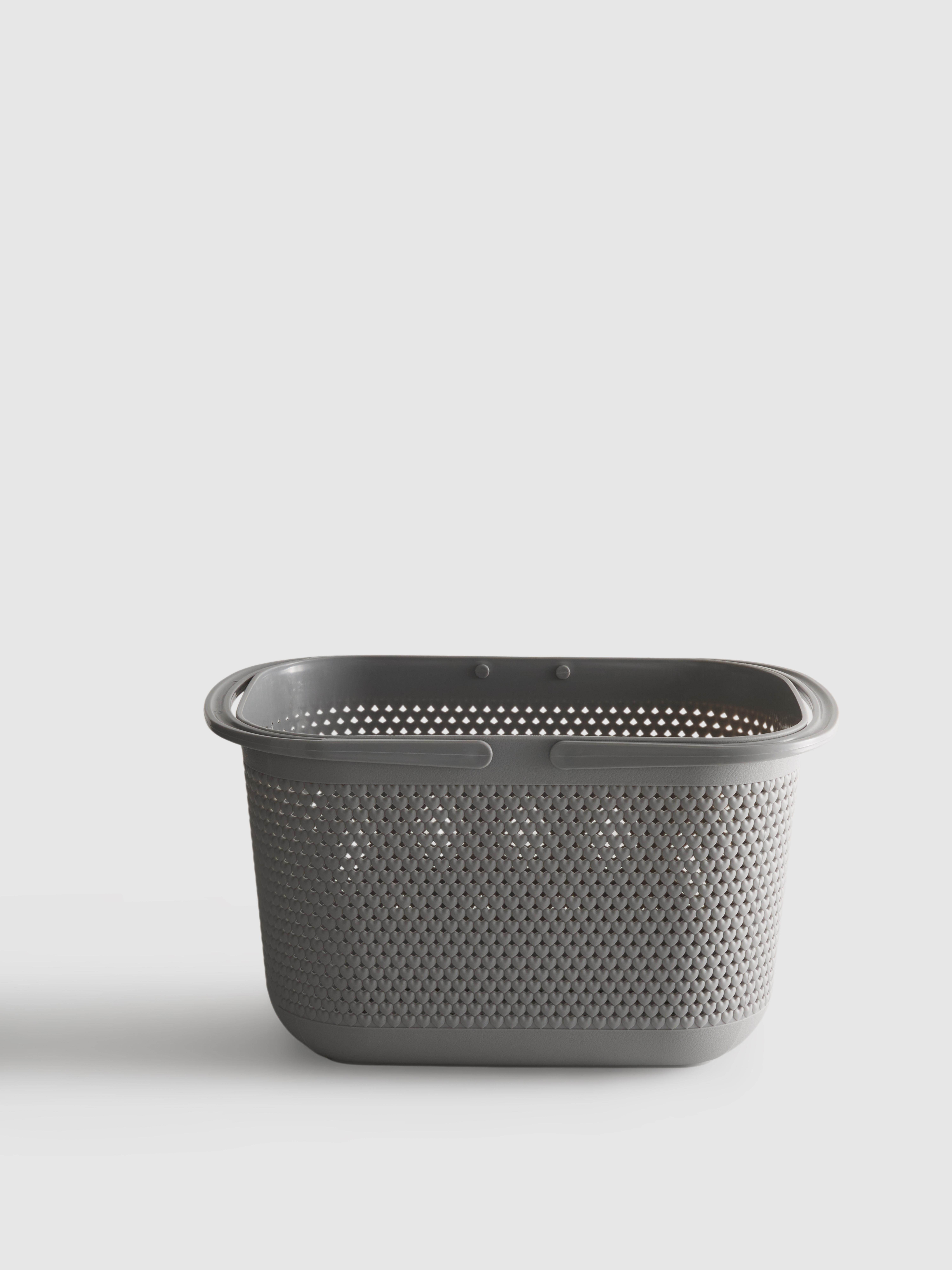 Wäschekorb mit Gittermuster