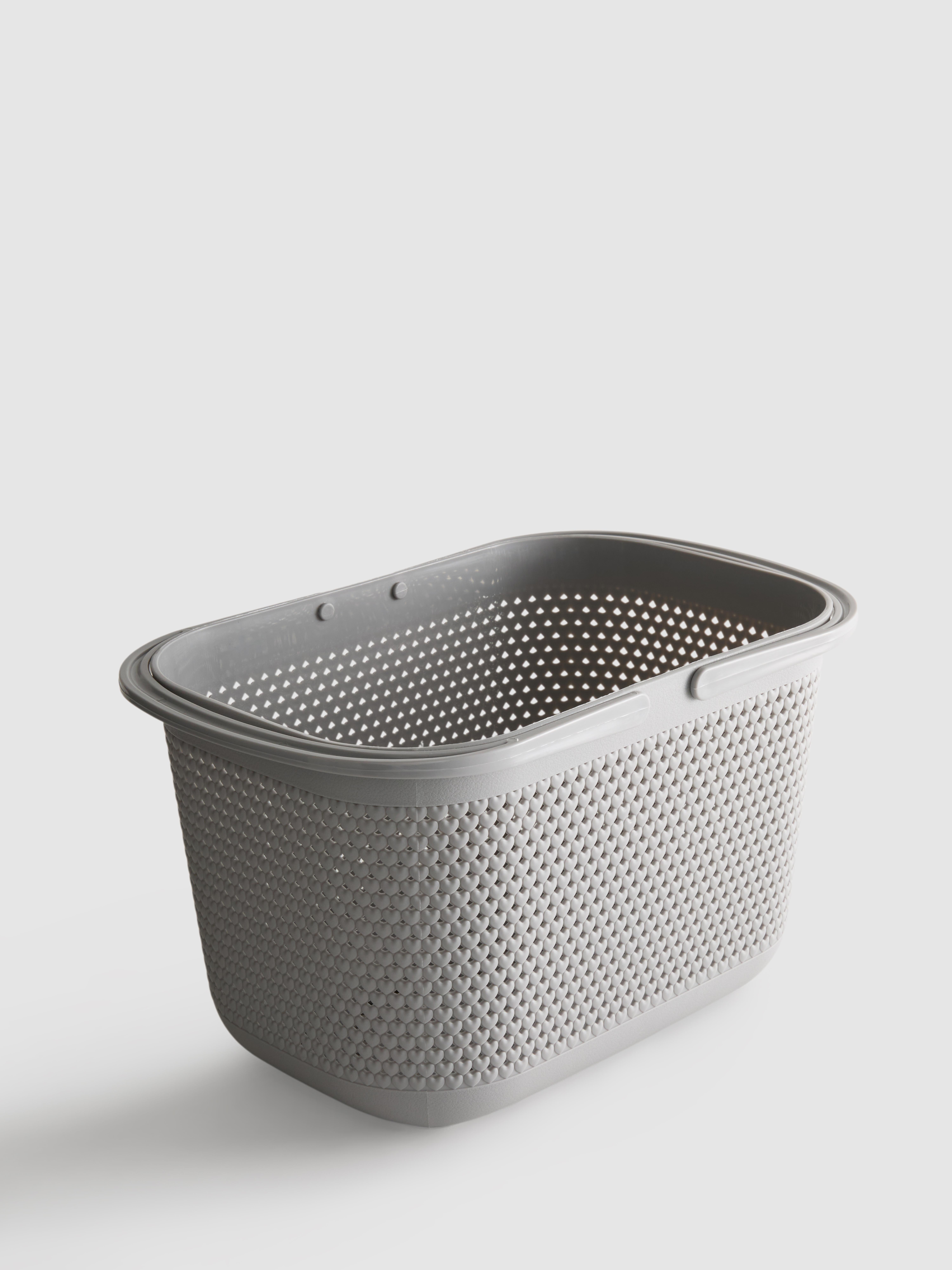 Wäschekorb mit Gittermuster