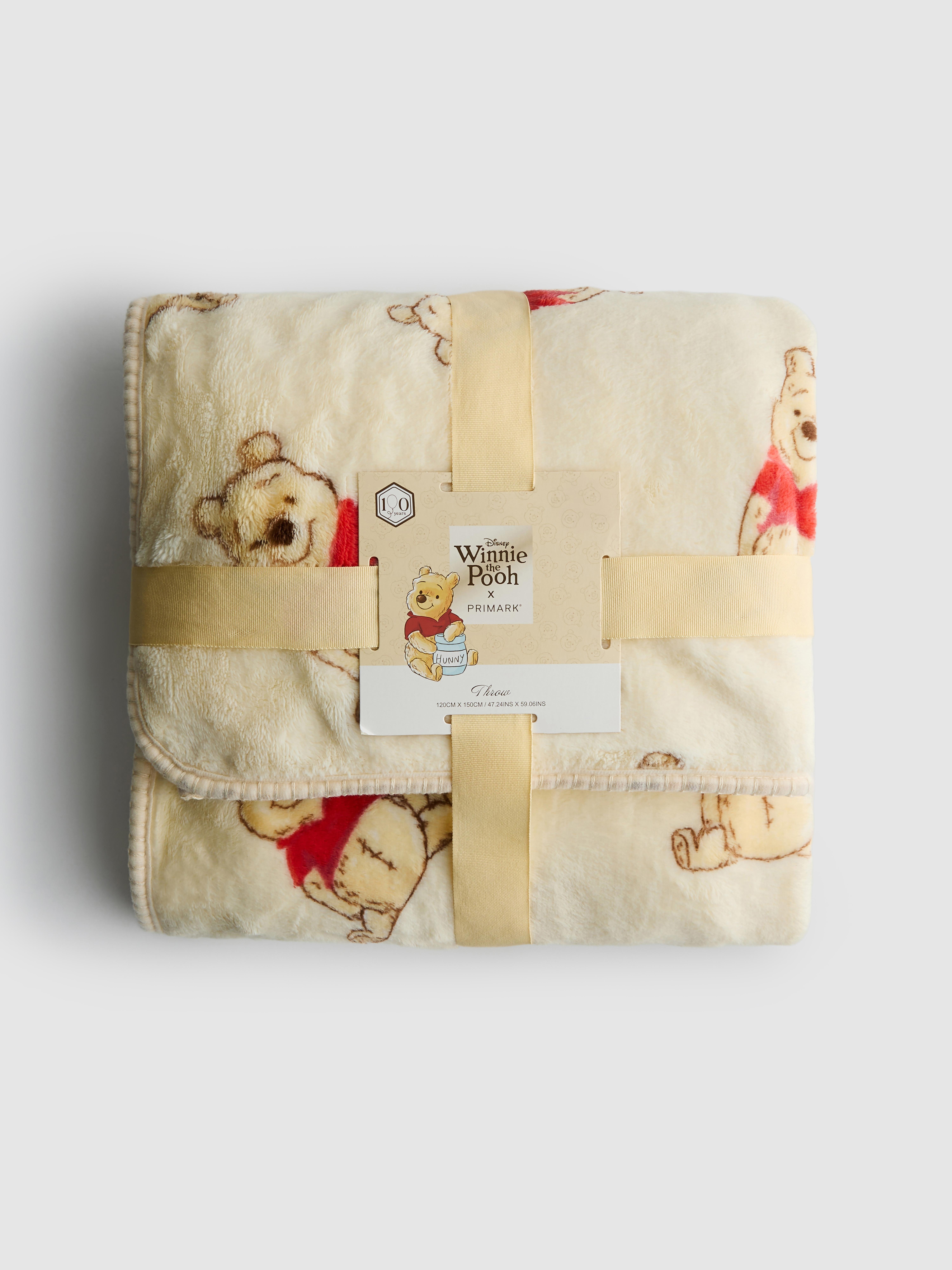 Yellow Disney’s Winnie the Pooh Fleece Throw