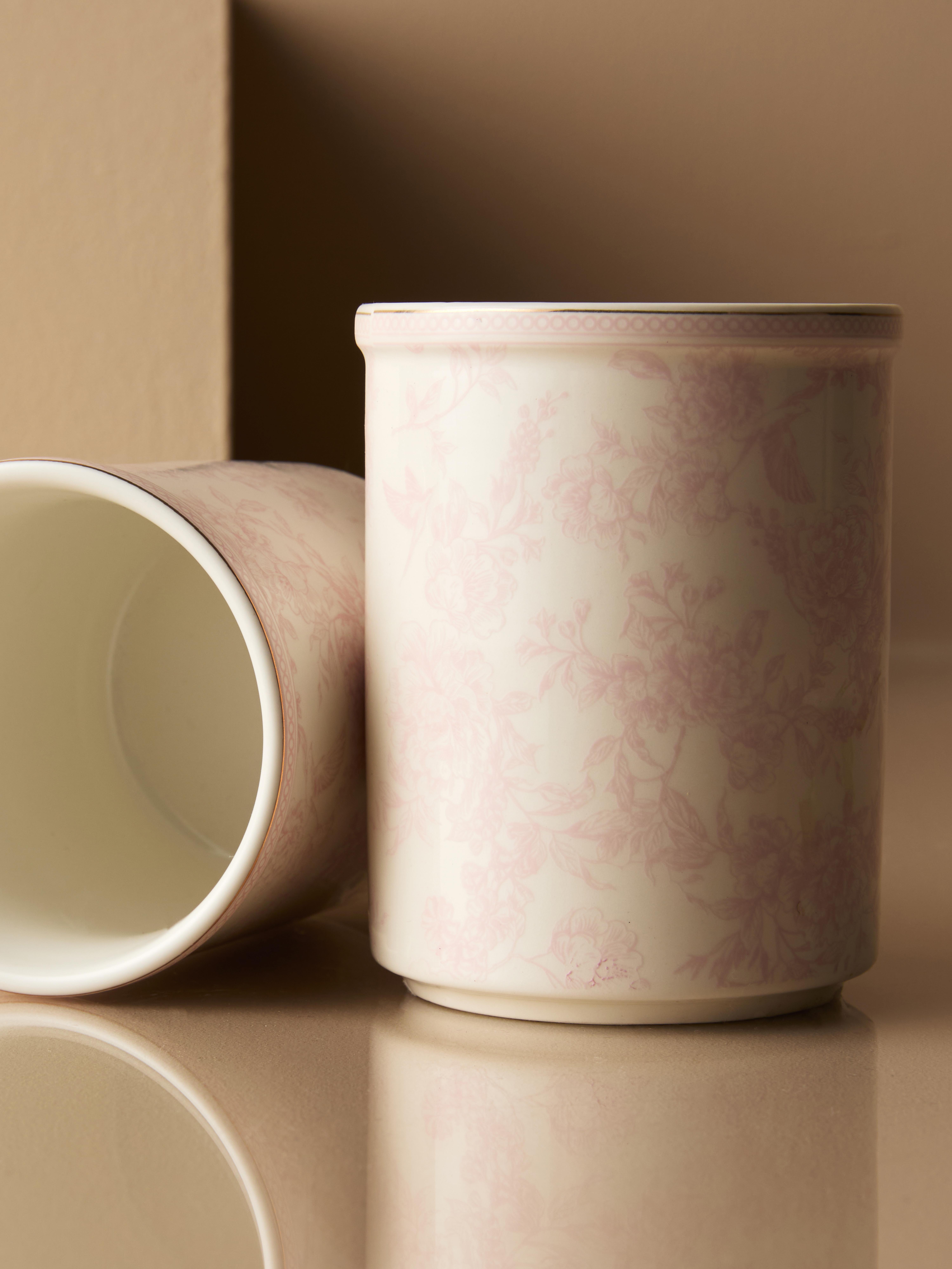 Copo casa banho padrão Toile de Jouy The Edit