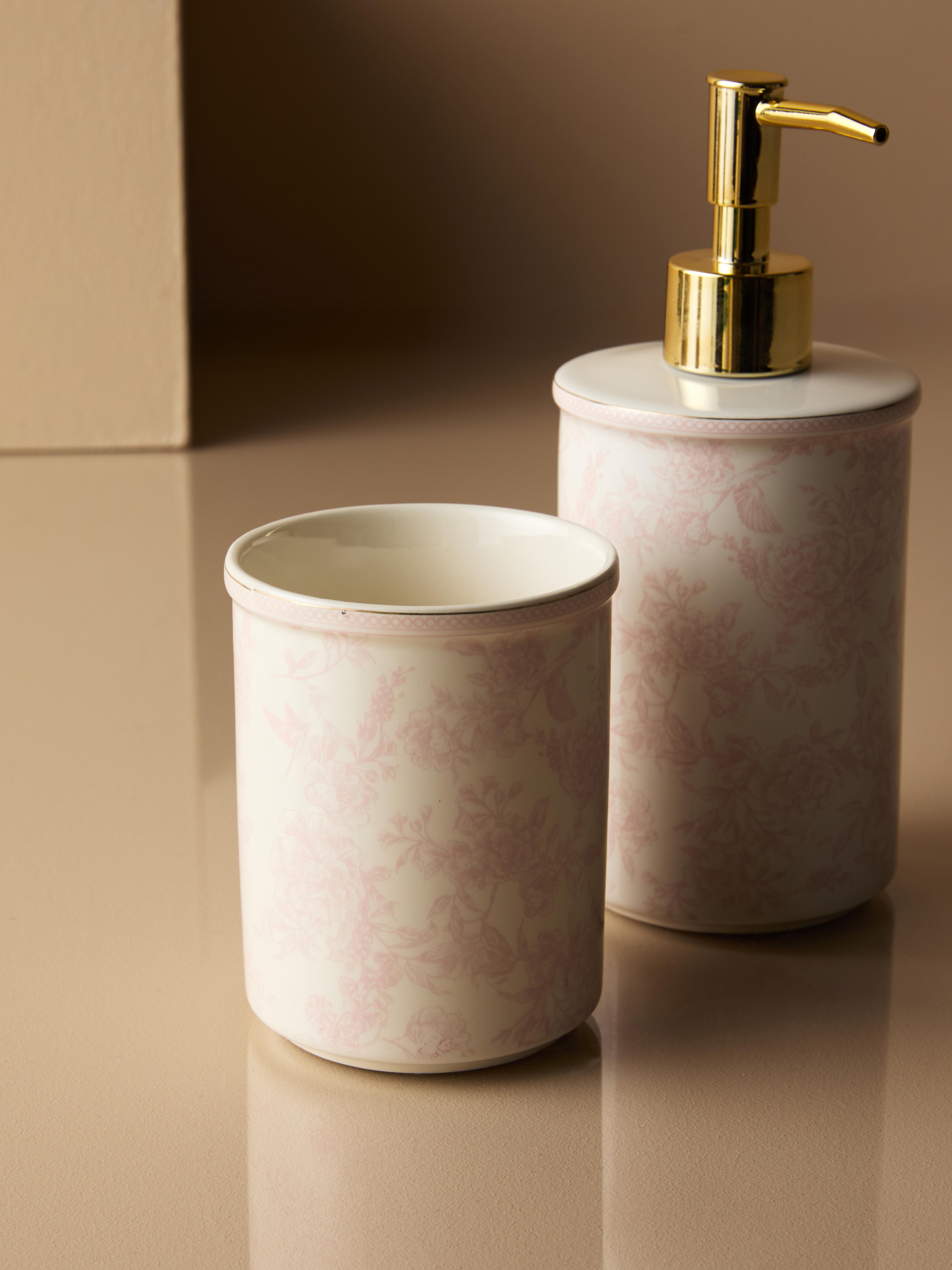 „The Edit“ Zahnputzbecher mit Toile-Muster