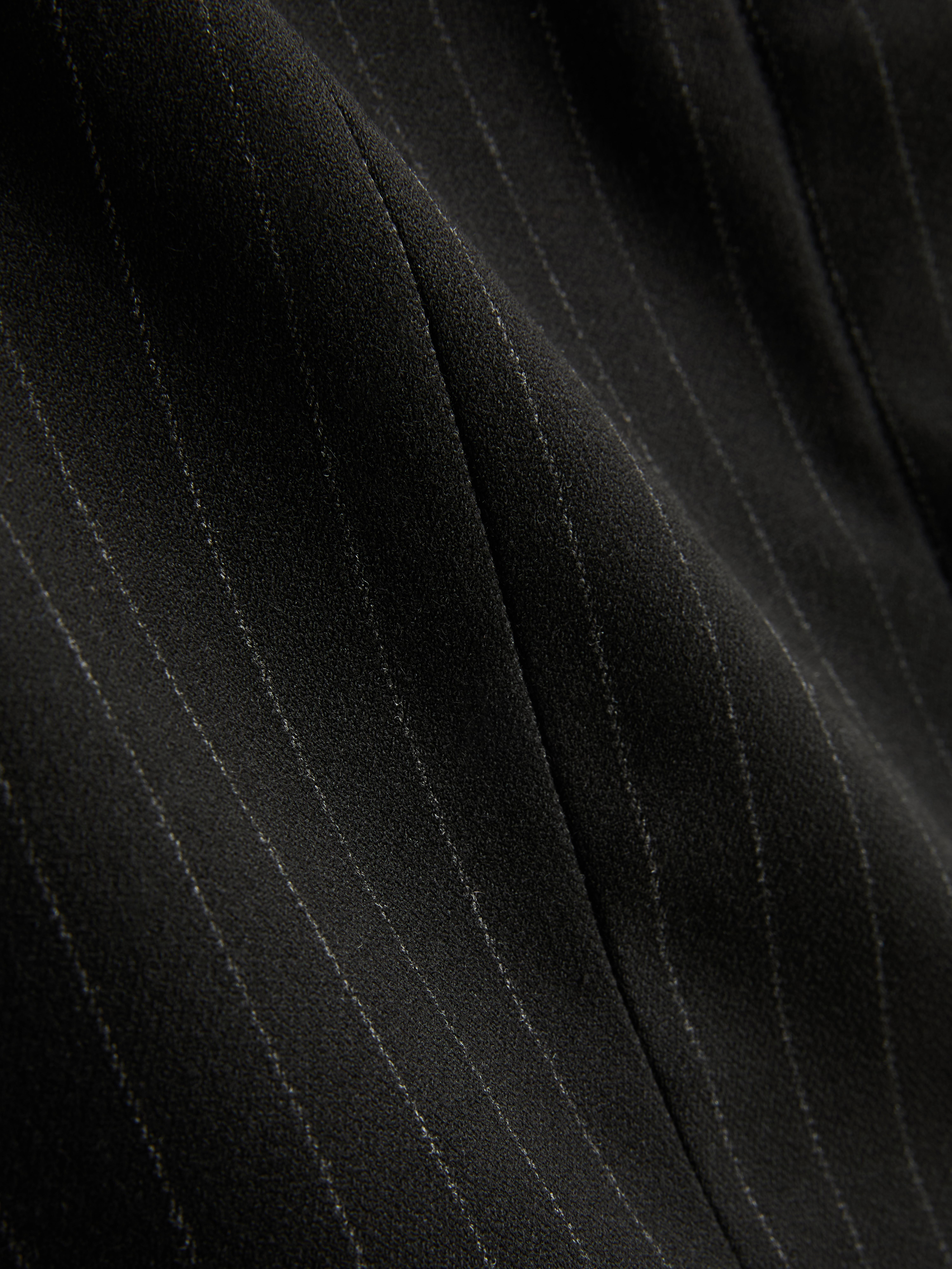 Pinstripe Bandeau Mini Dress