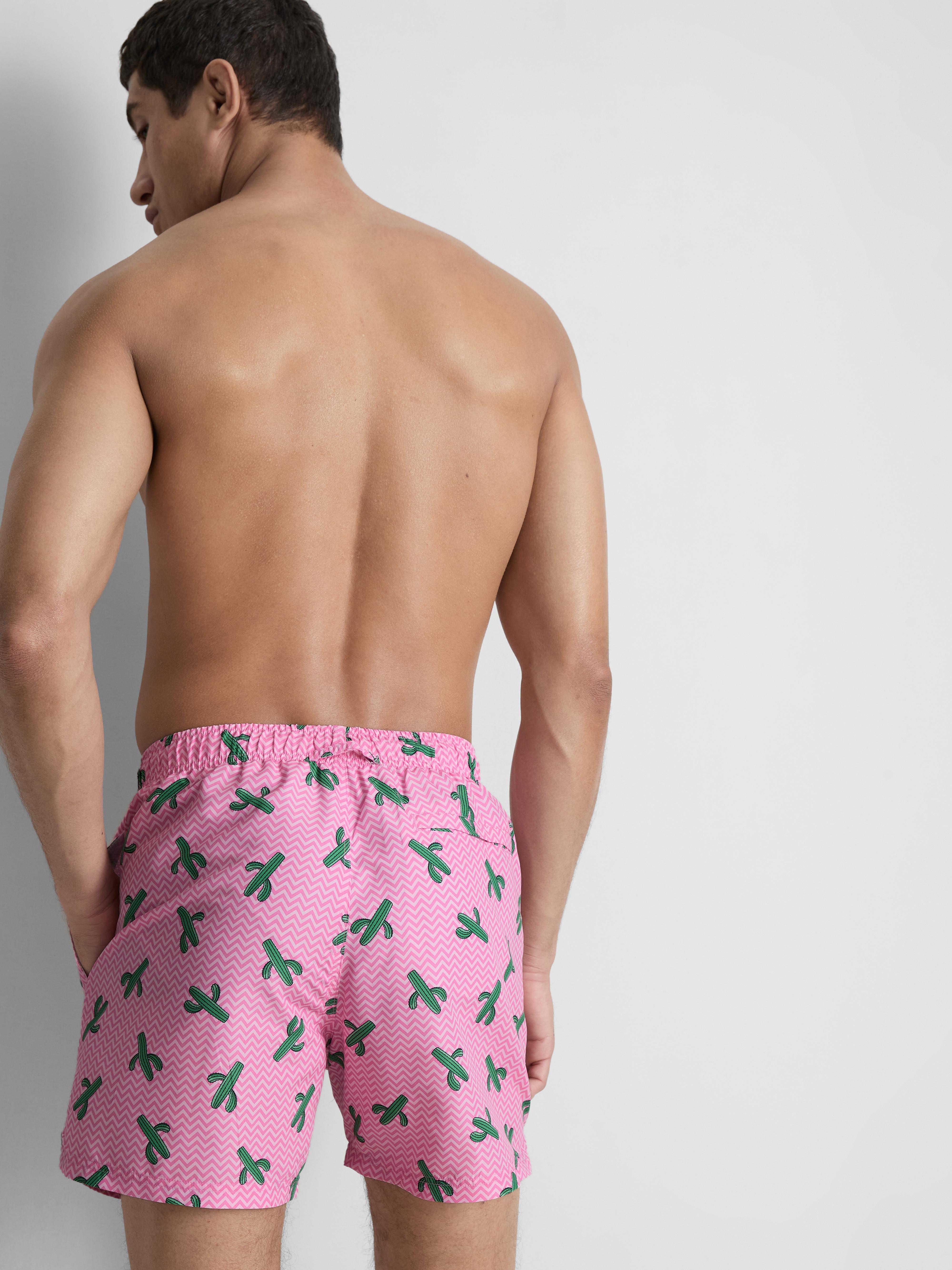 Zig-Zag Cactus Swimming Shorts