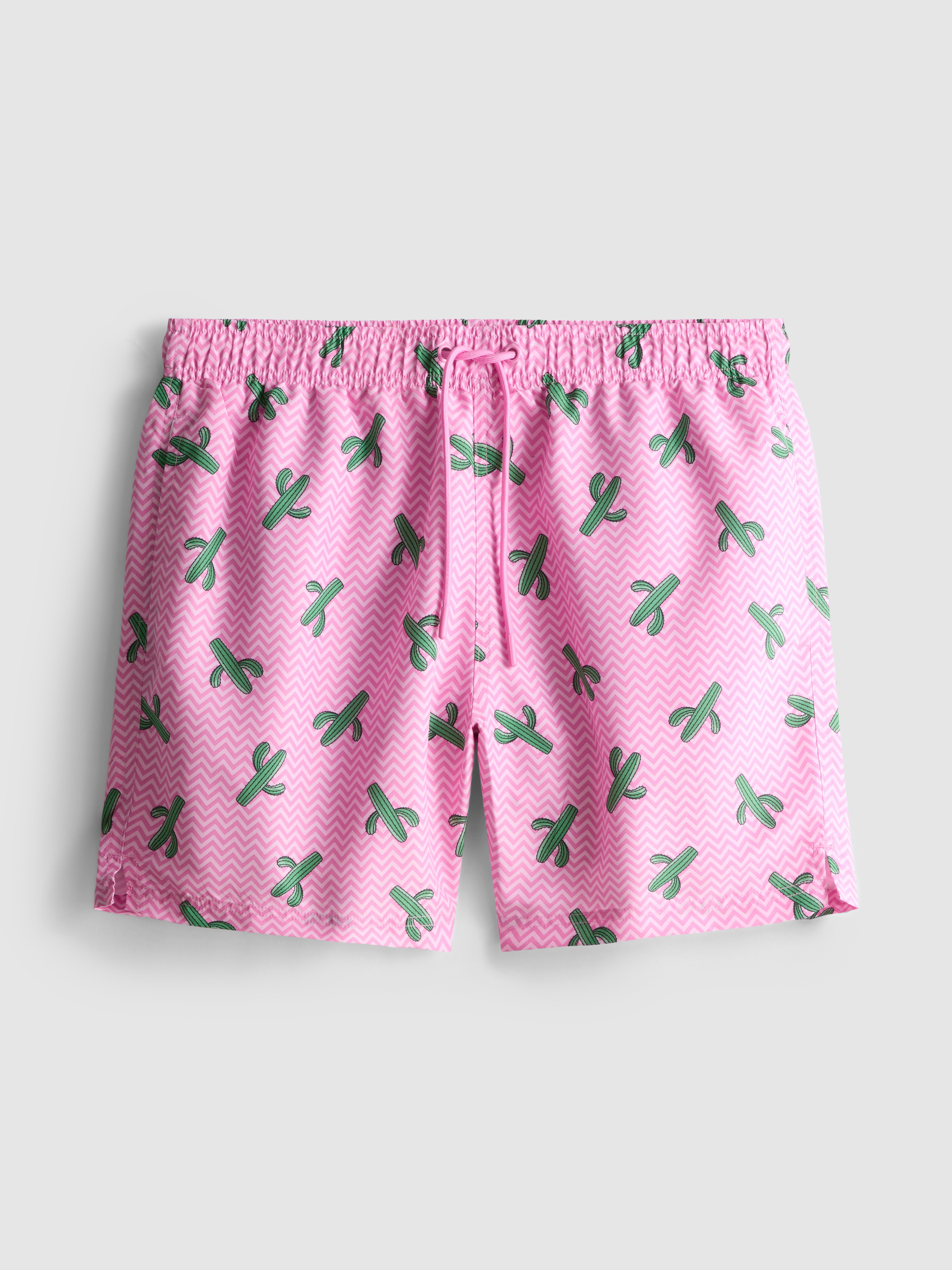 Zig-Zag Cactus Swimming Shorts