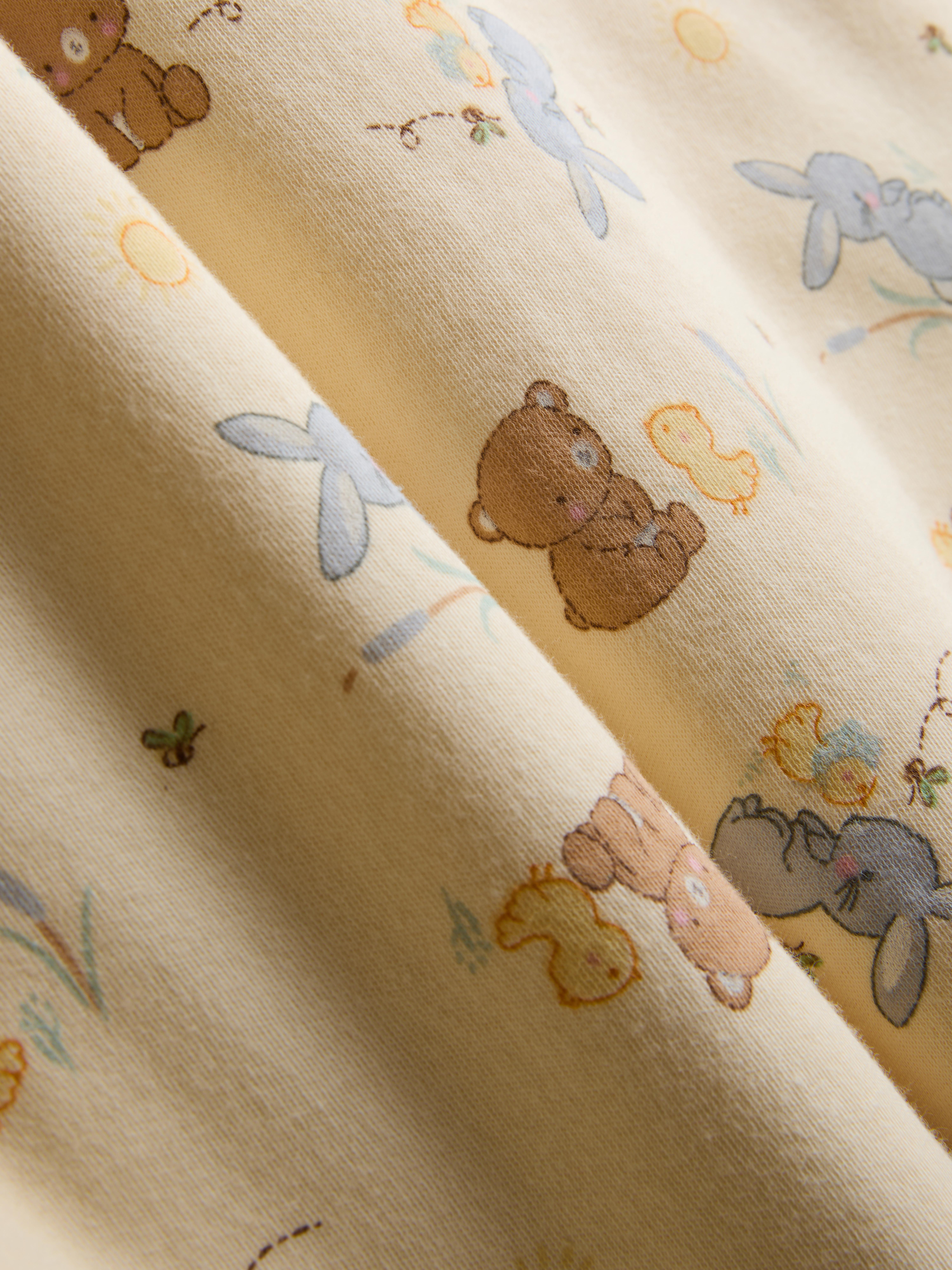 Baby Boys;Girls;Unisex Yellow 0-18mths | Printed Newborn Pajama Set