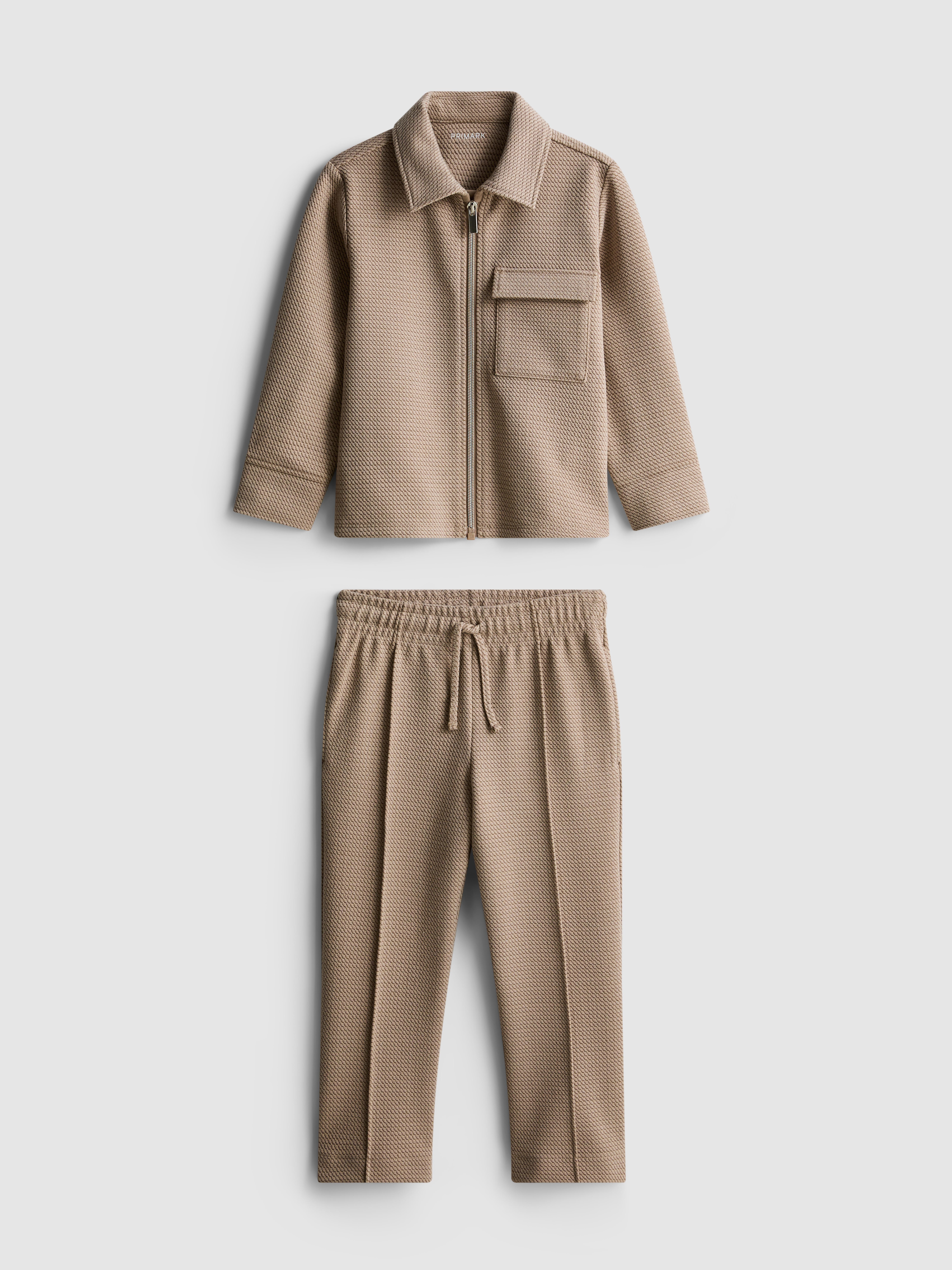 1.5-8yrs | Jacquard Zip-Up Jacket and Joggers Set