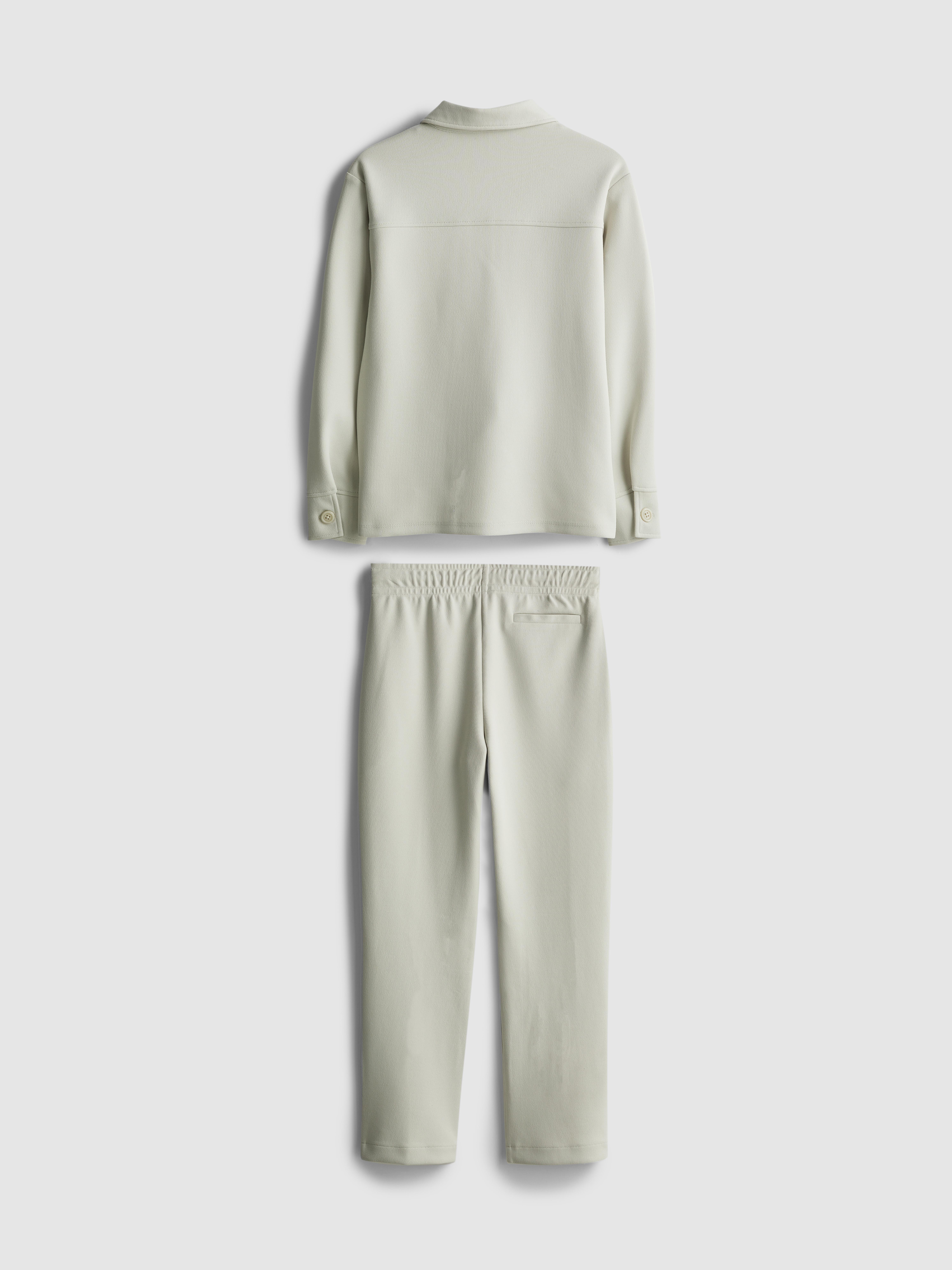 Boys Gray 7-15yrs | Zip-Up Jacket and Joggers Set