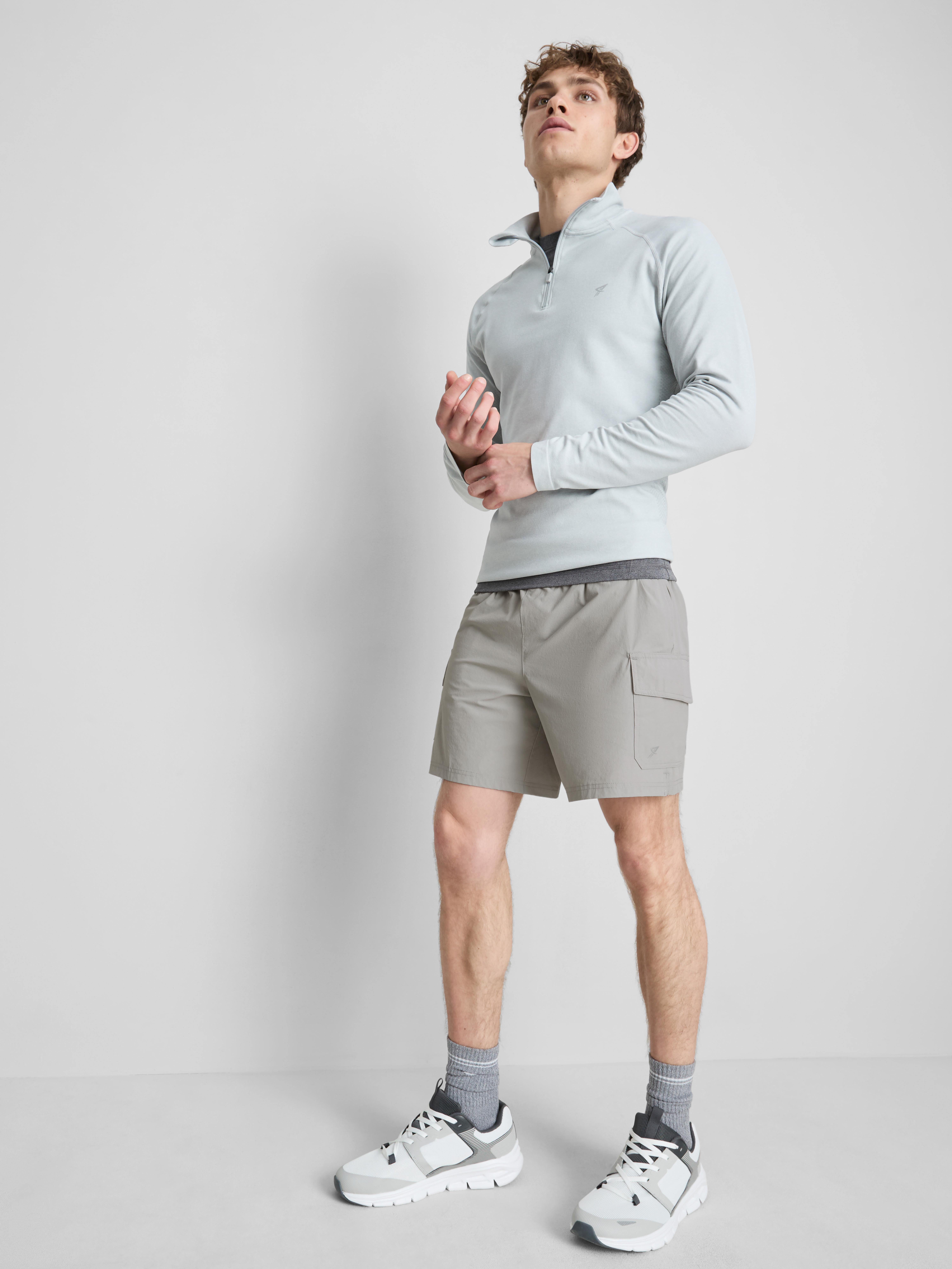 Cargo Gym  Shorts Light Grey