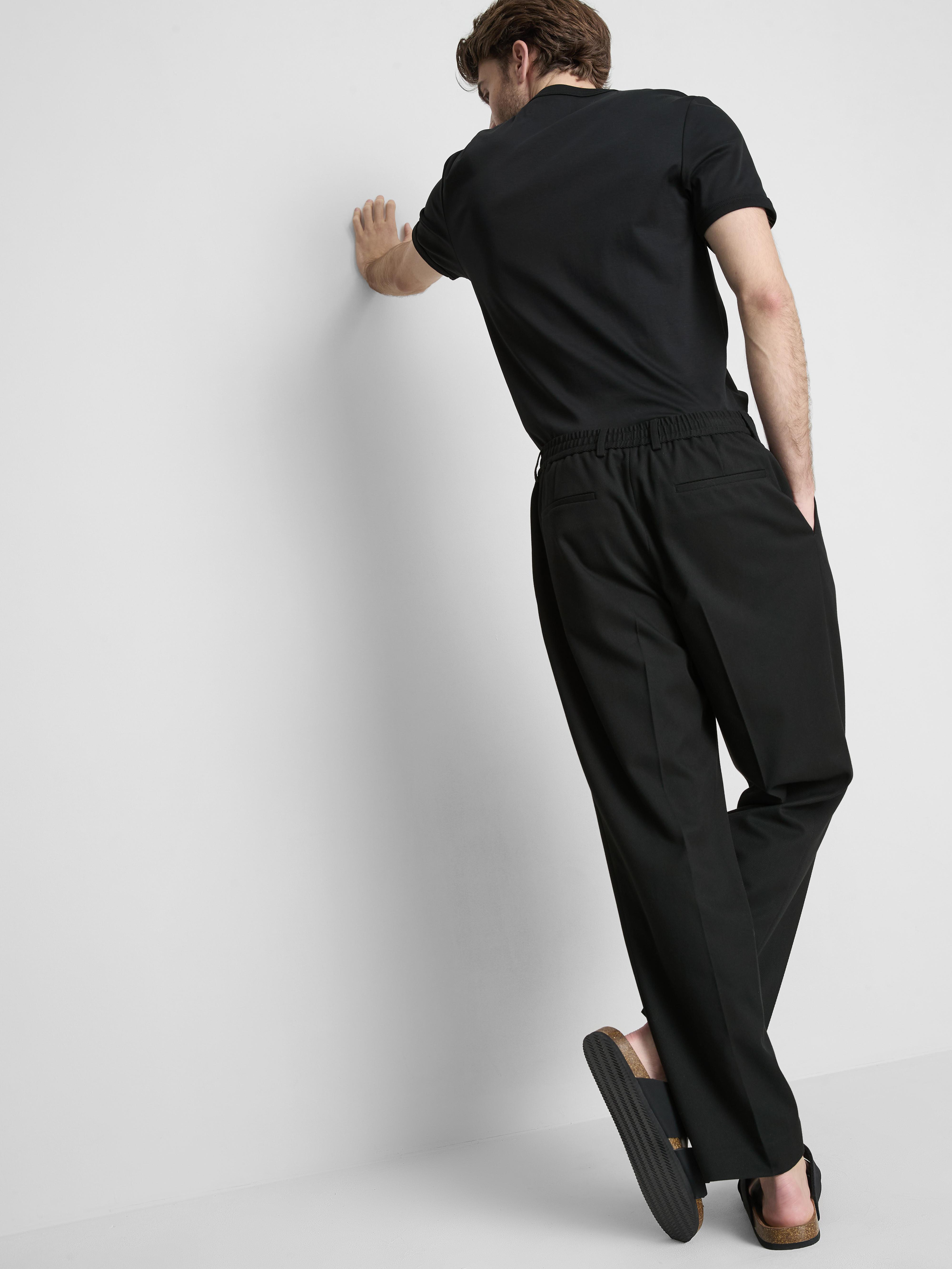 Men's Black The Edit Twill Pants