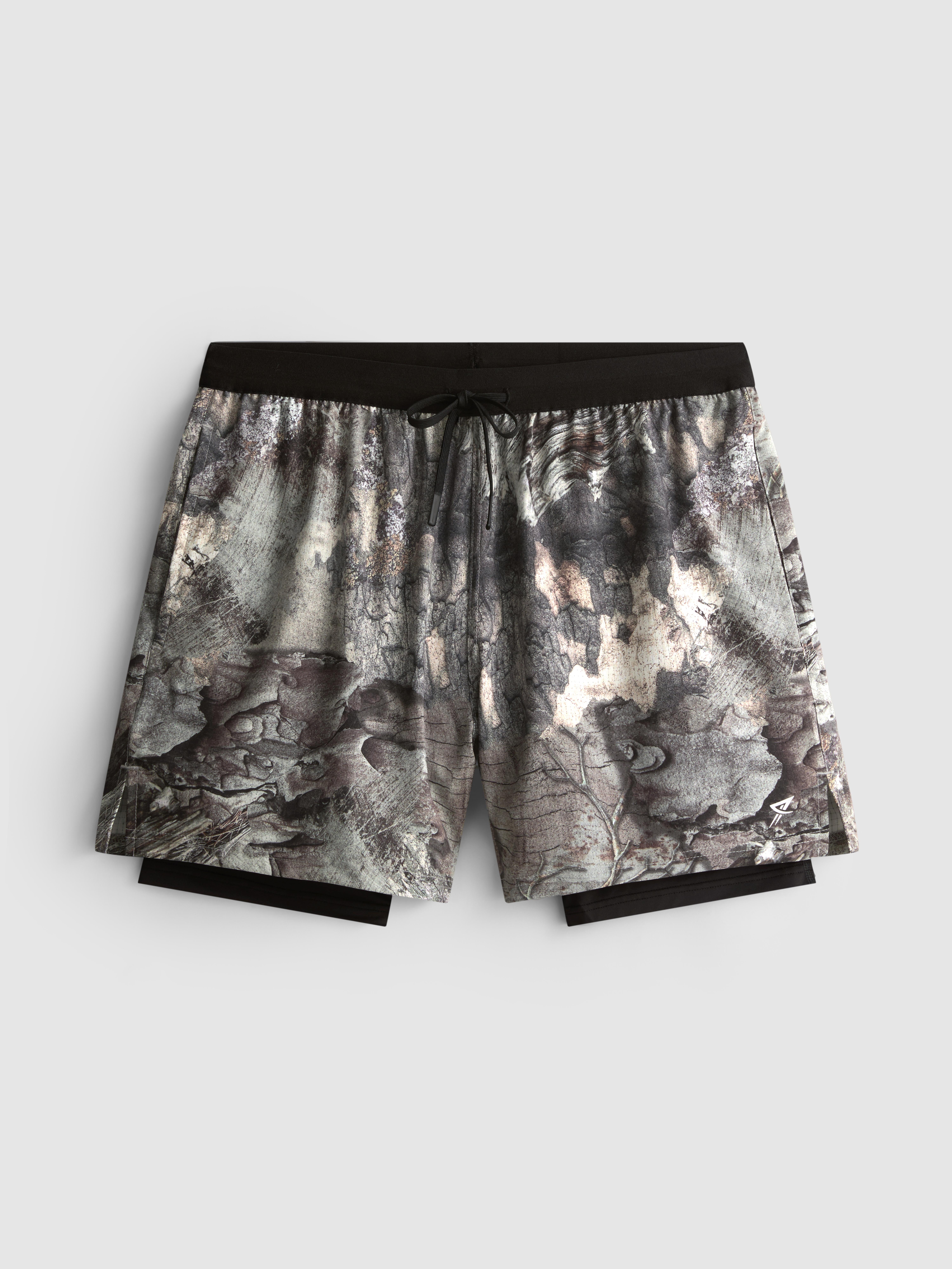 Men's Camo Active Two-In-One Shorts