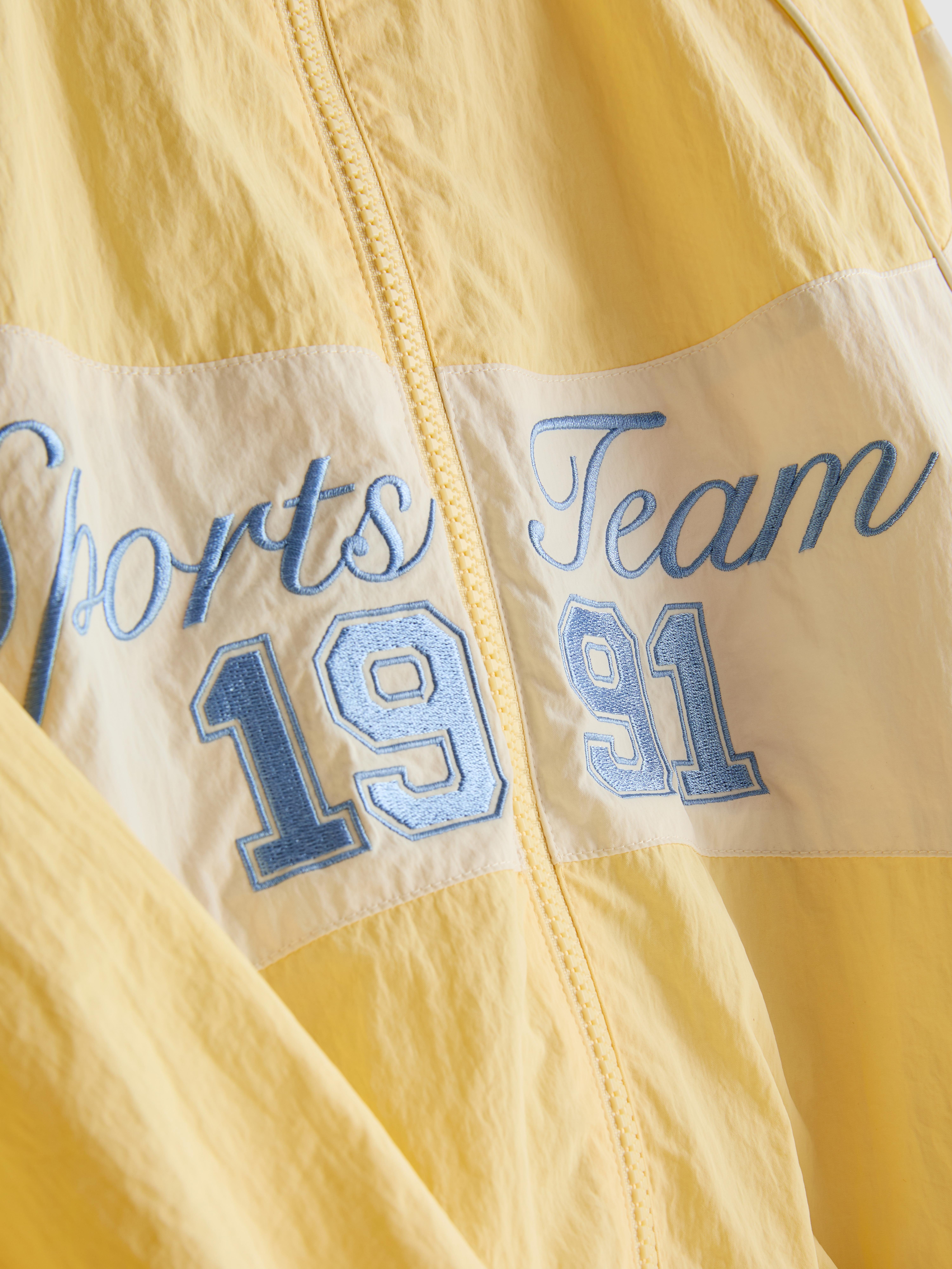 Girls Light Yellow 7-15yrs | Funnel Neck Zip-Up Track Jacket