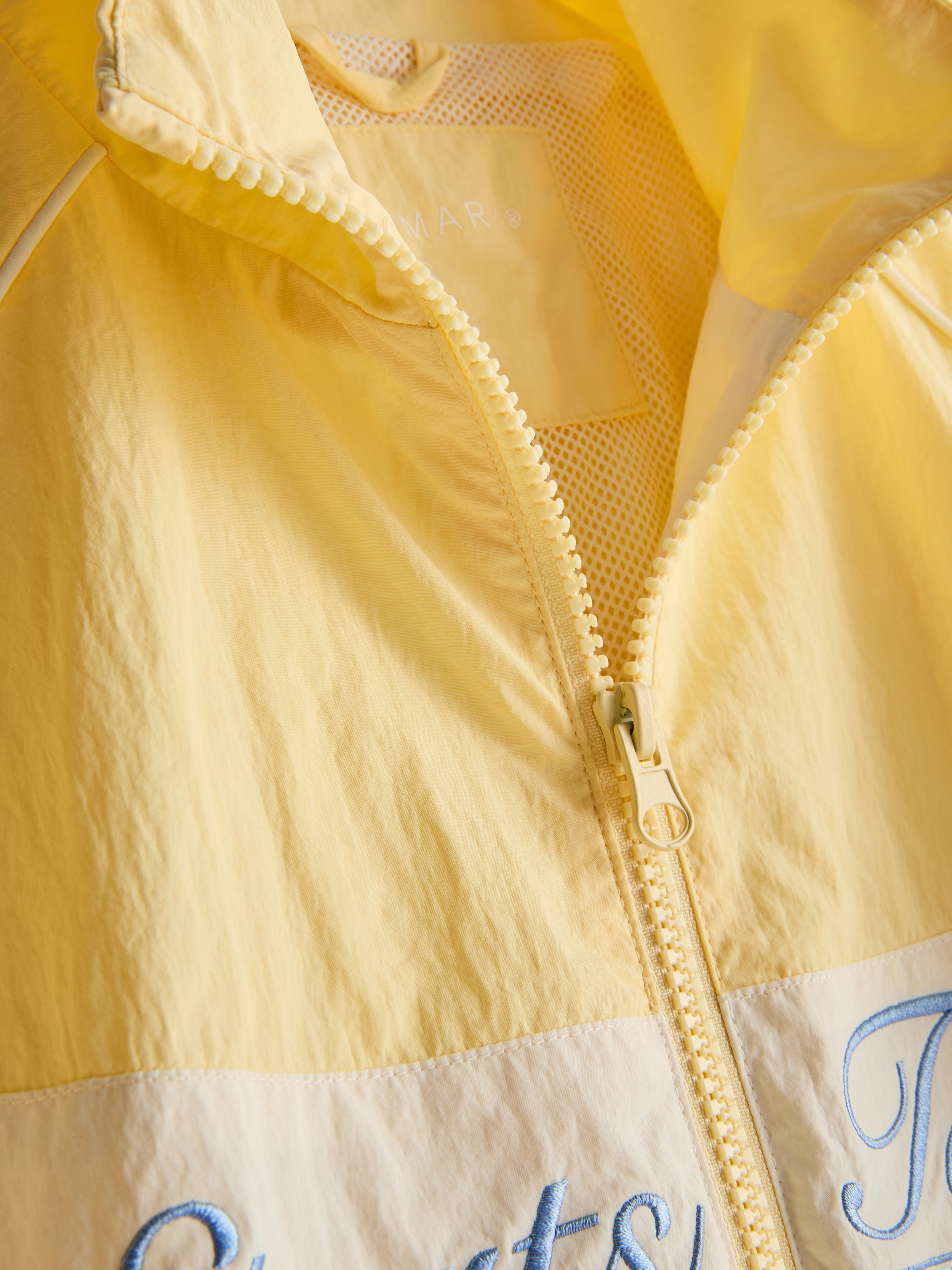 Girls Light Yellow 7-15yrs | Funnel Neck Zip-Up Track Jacket