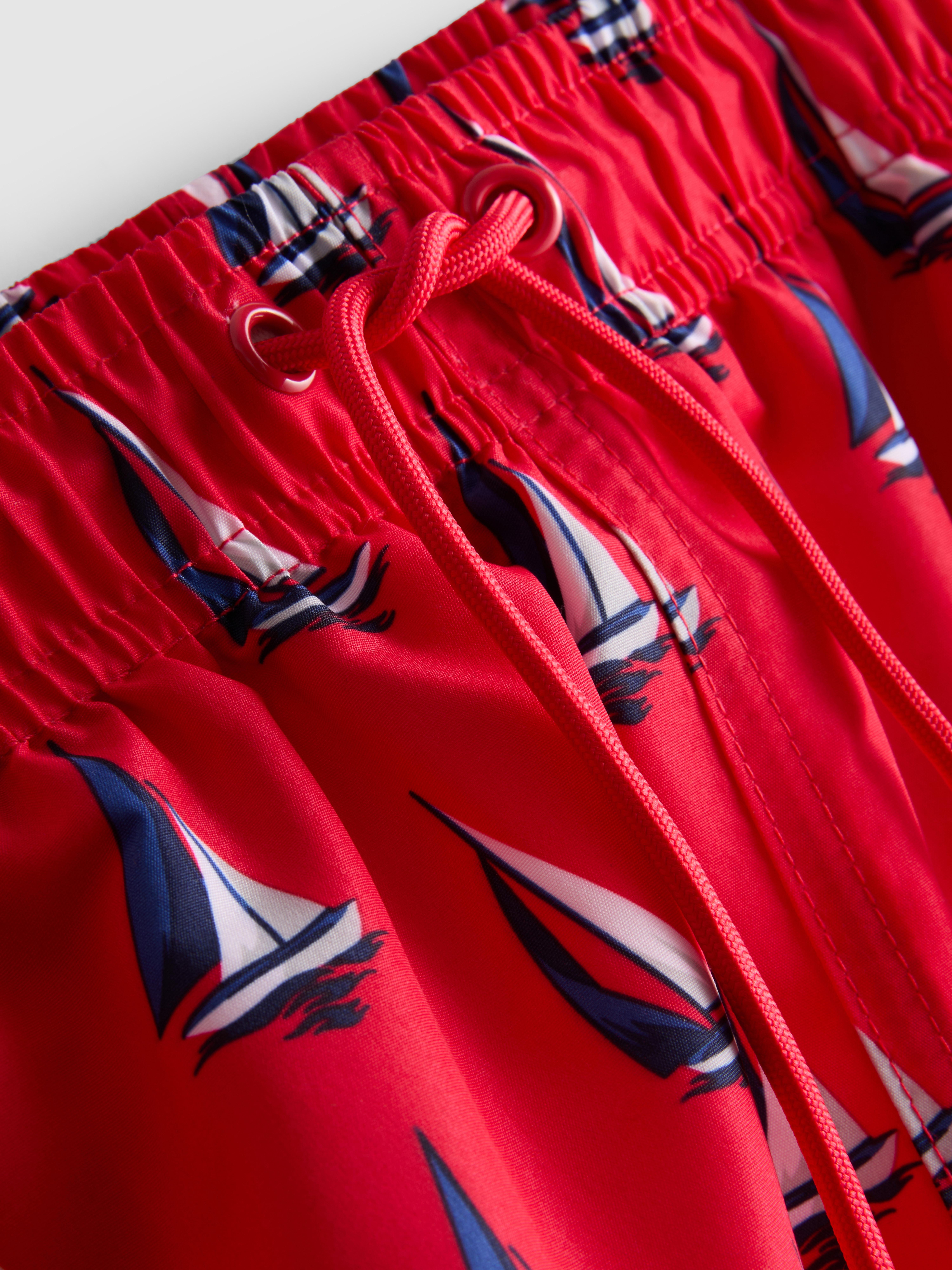 Men's Red Sailboat Swimming Shorts