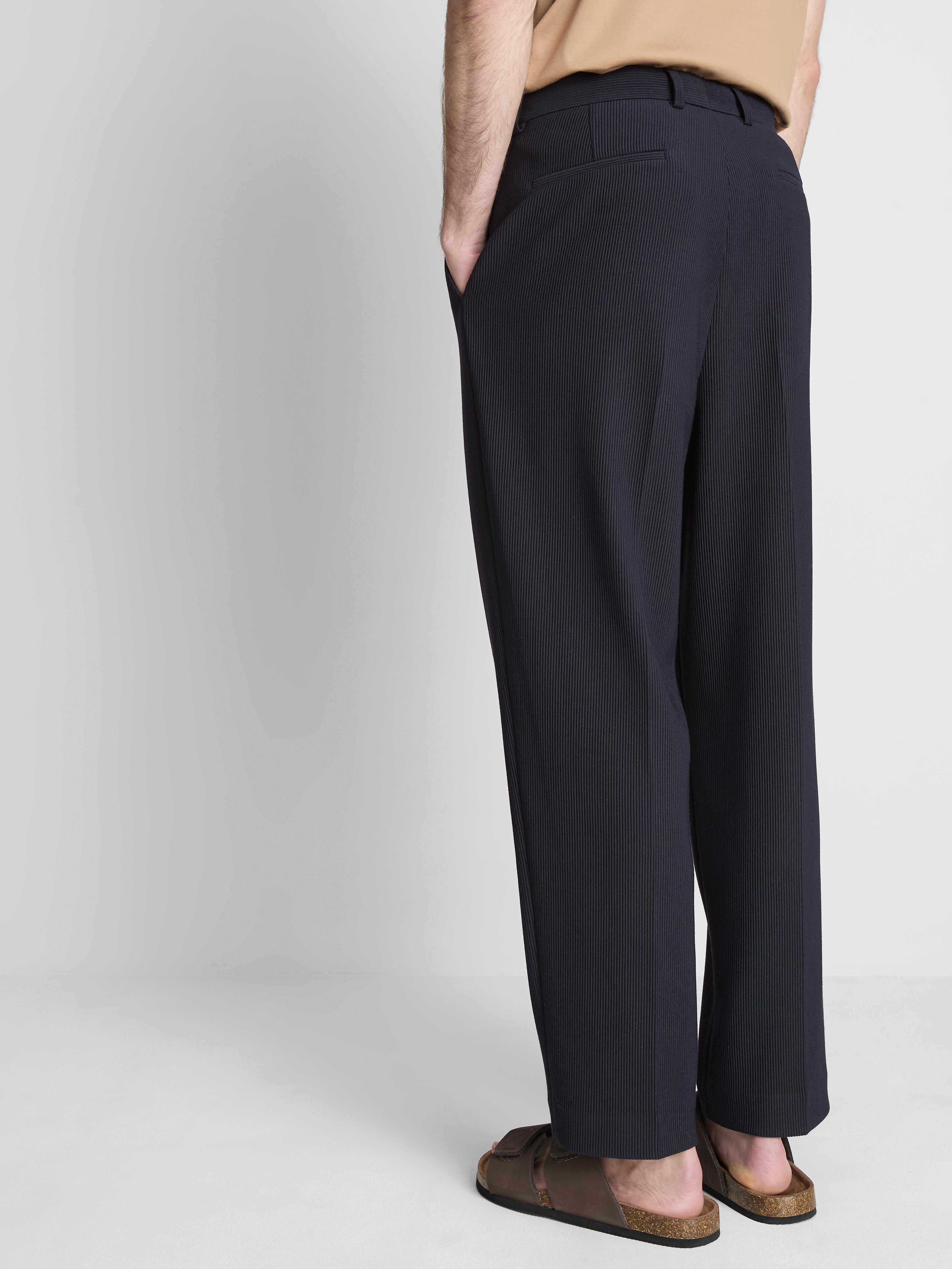 Men's Navy The Edit Plisse Pants