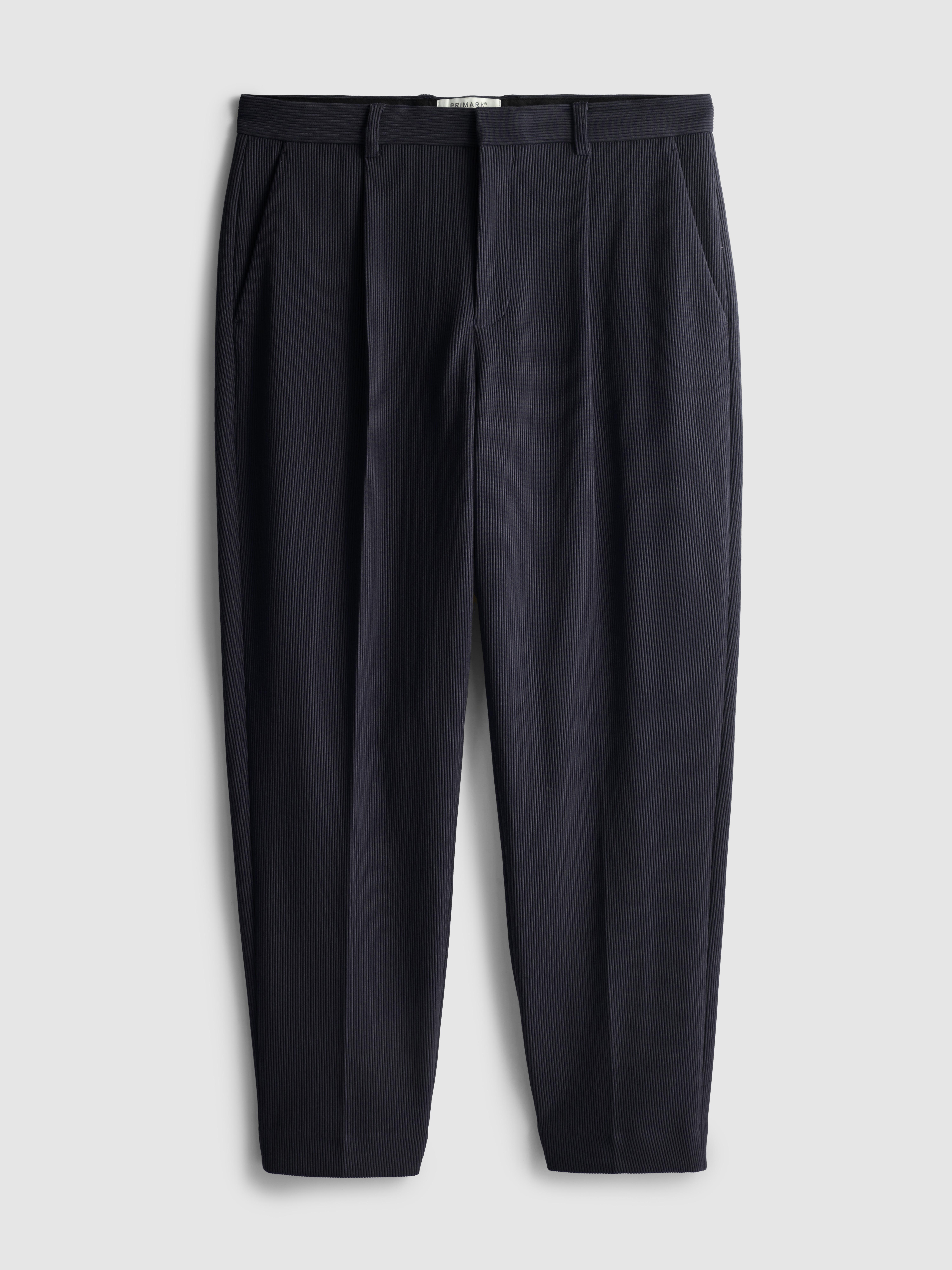 Men's Navy The Edit Plisse Pants