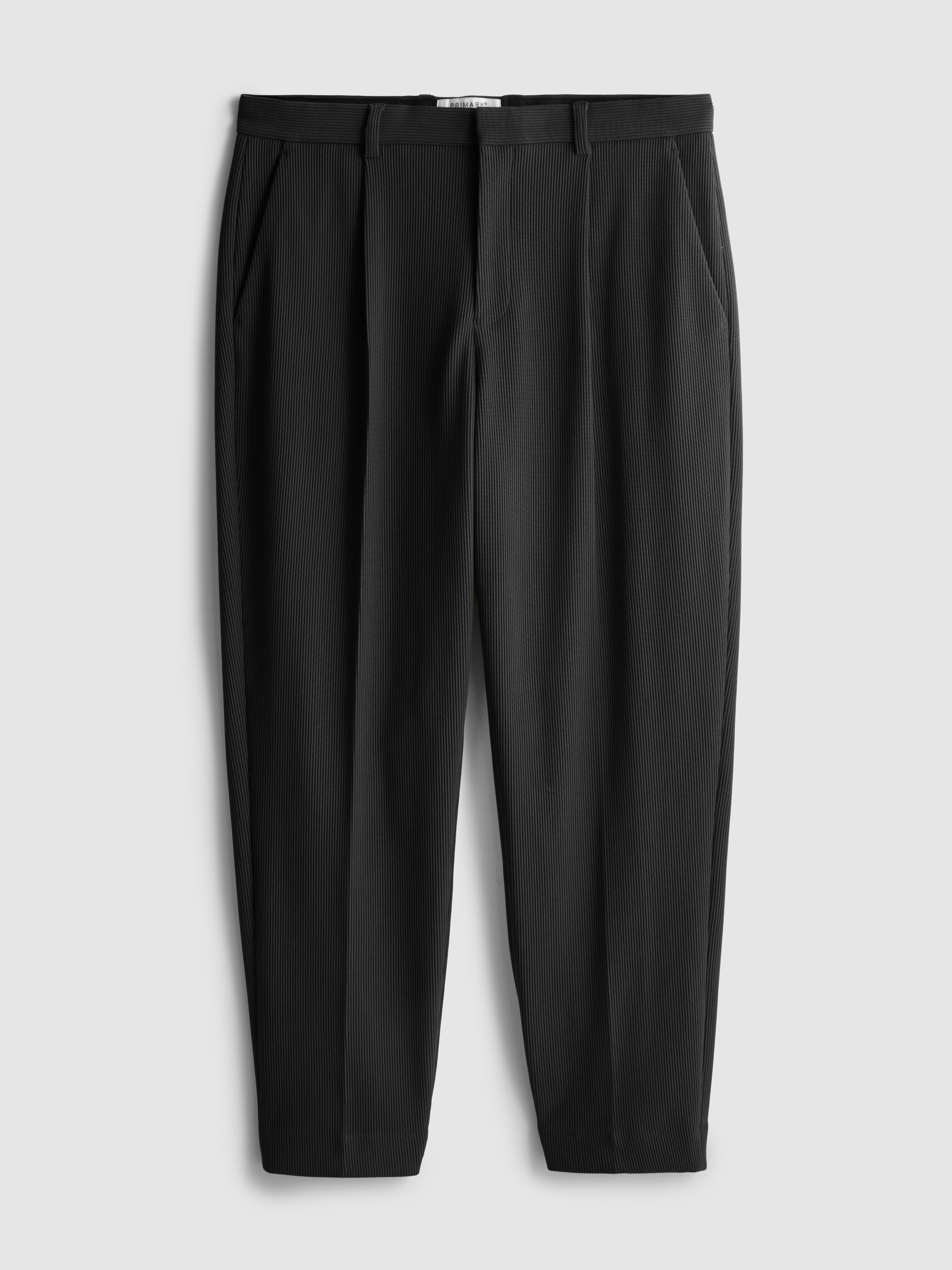 Men's Black The Edit Plisse Pants