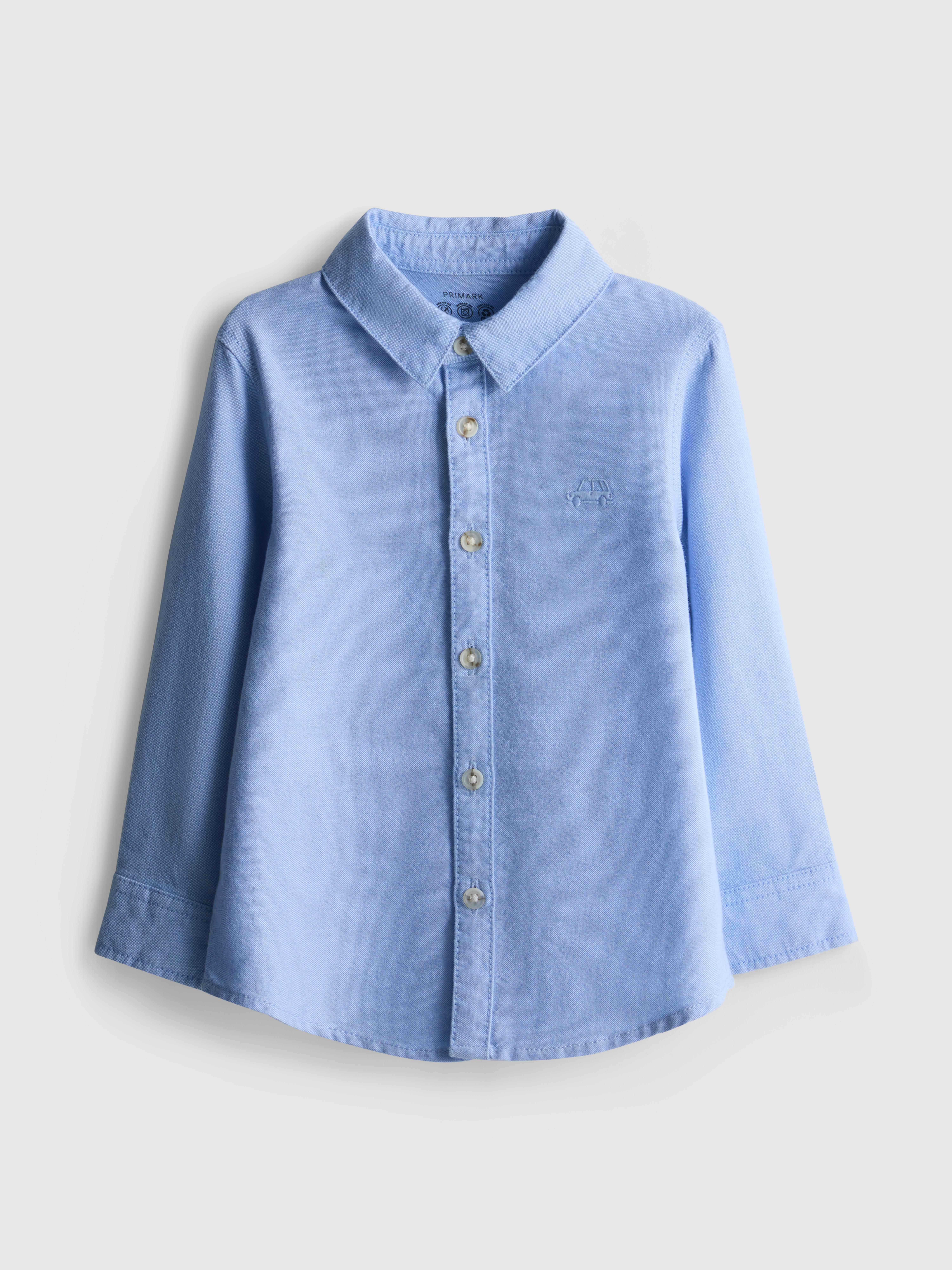 Baby Boys Blue 0-36mths | Embroidered Oxford Shirt