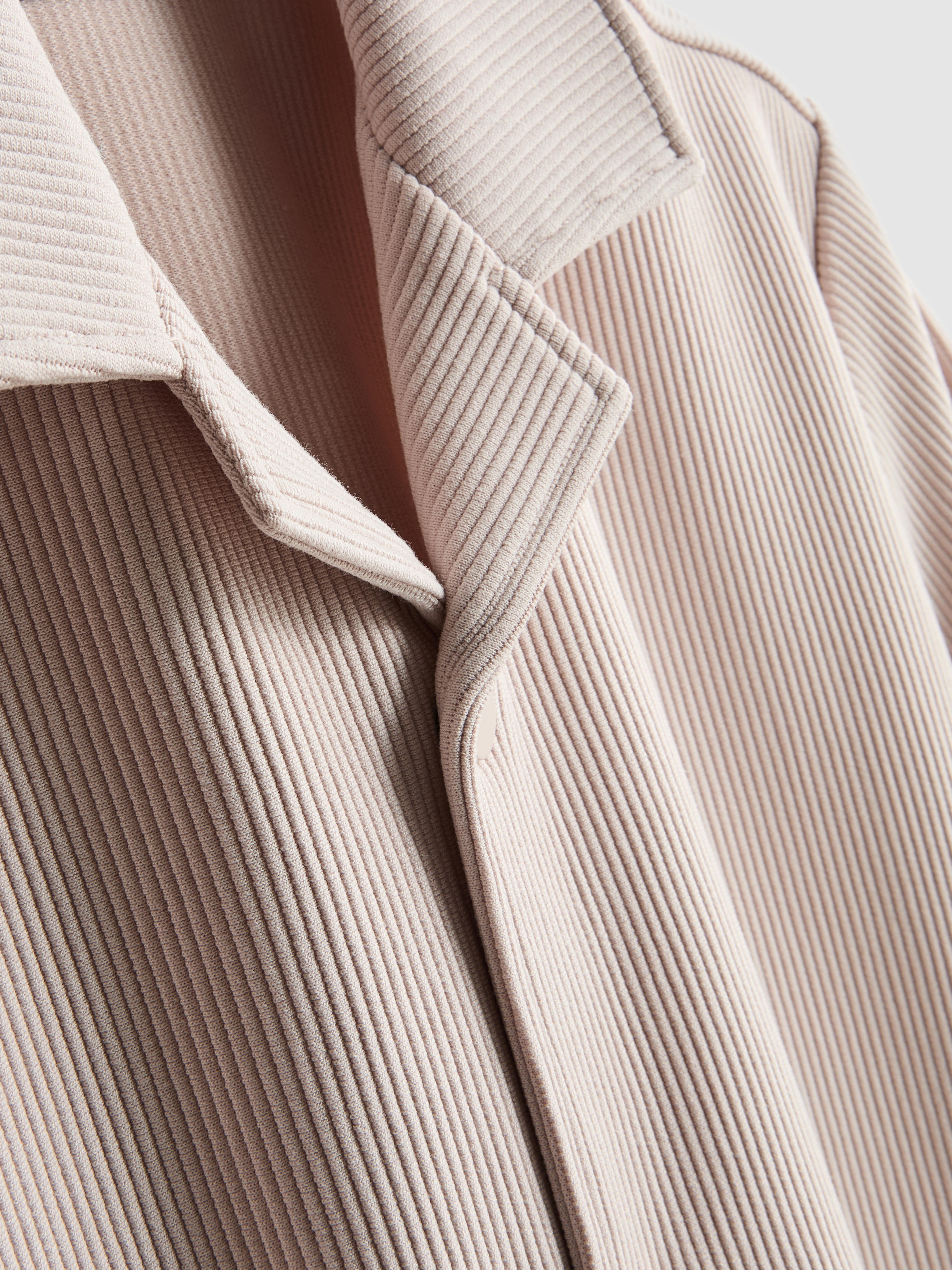 Men's Ivory The Edit Plissé Shirt