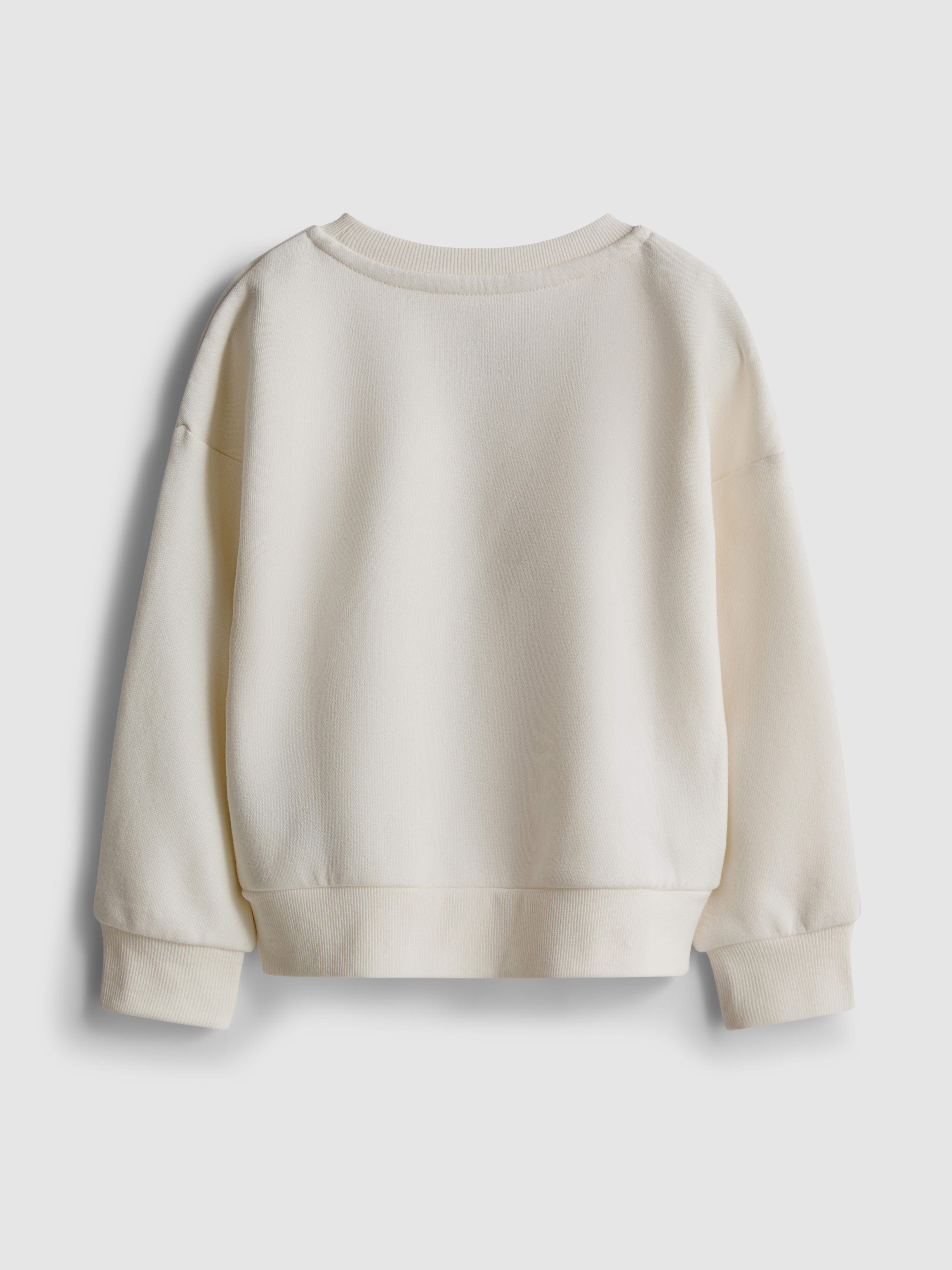 Girls White 1.5-8yrs | Graphic Sweatshirt