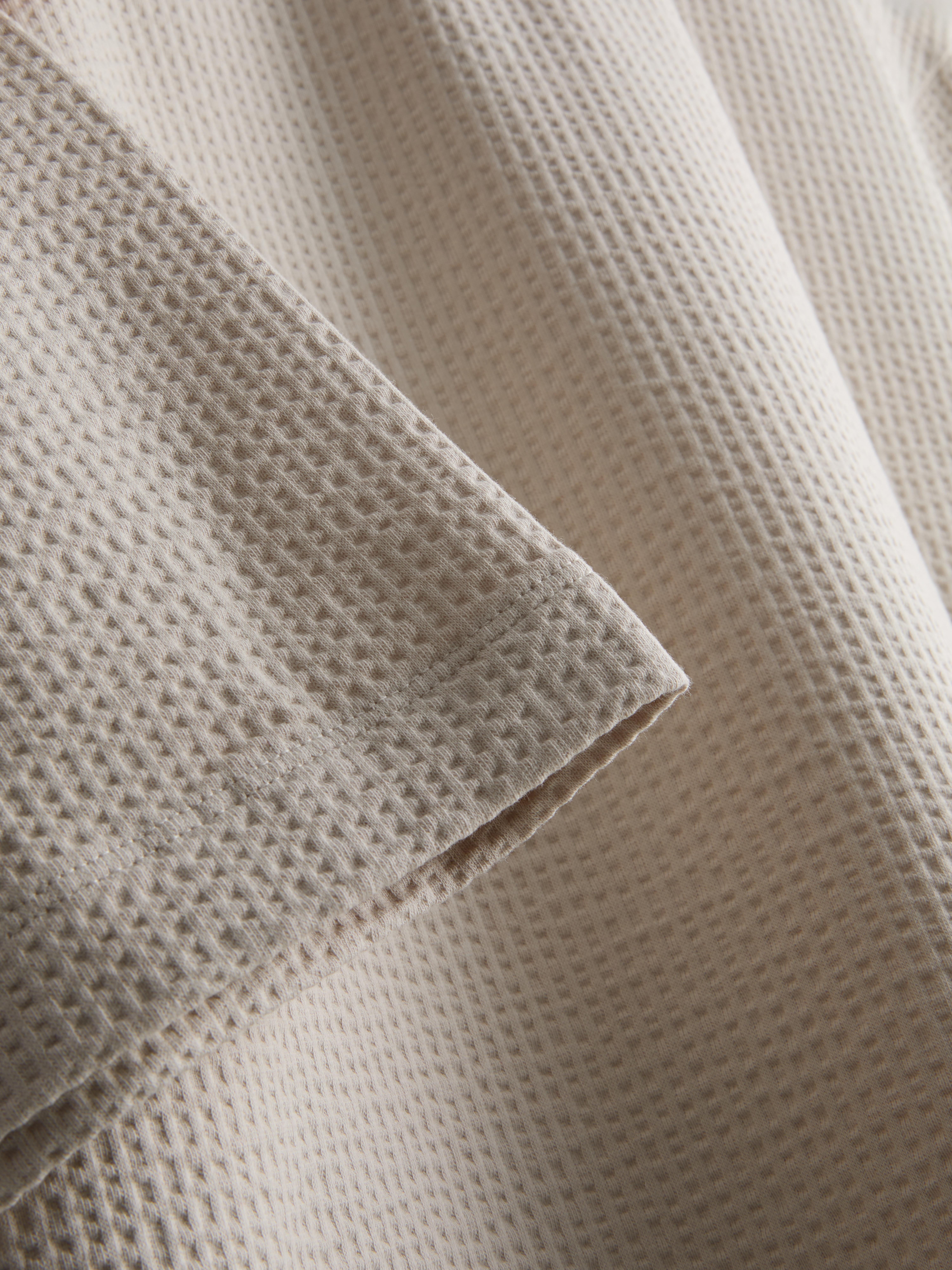 Men's Ivory Short Sleeve Textured T-Shirt