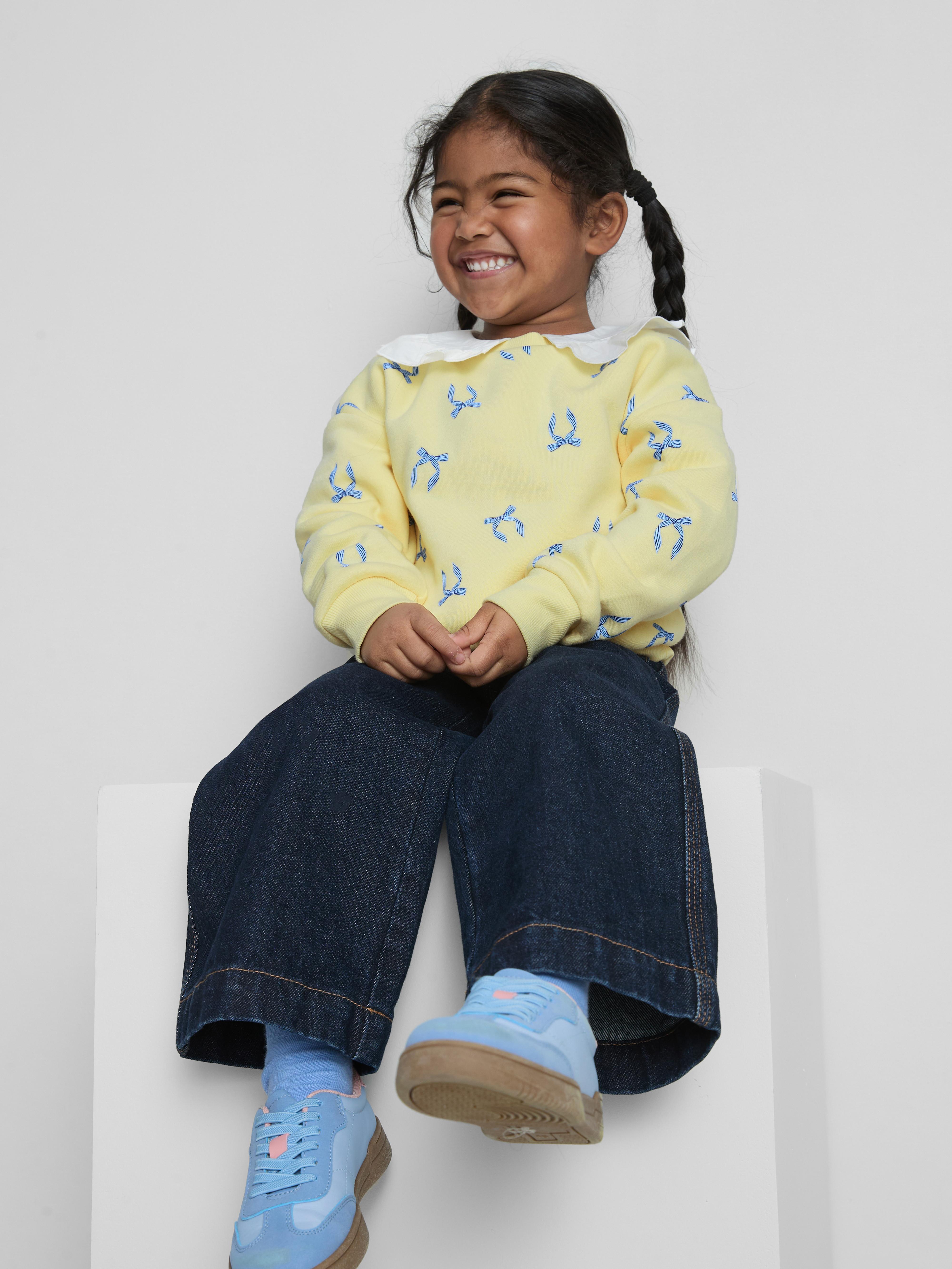 Girls Yellow 1.5-8yrs | Graphic Sweatshirt