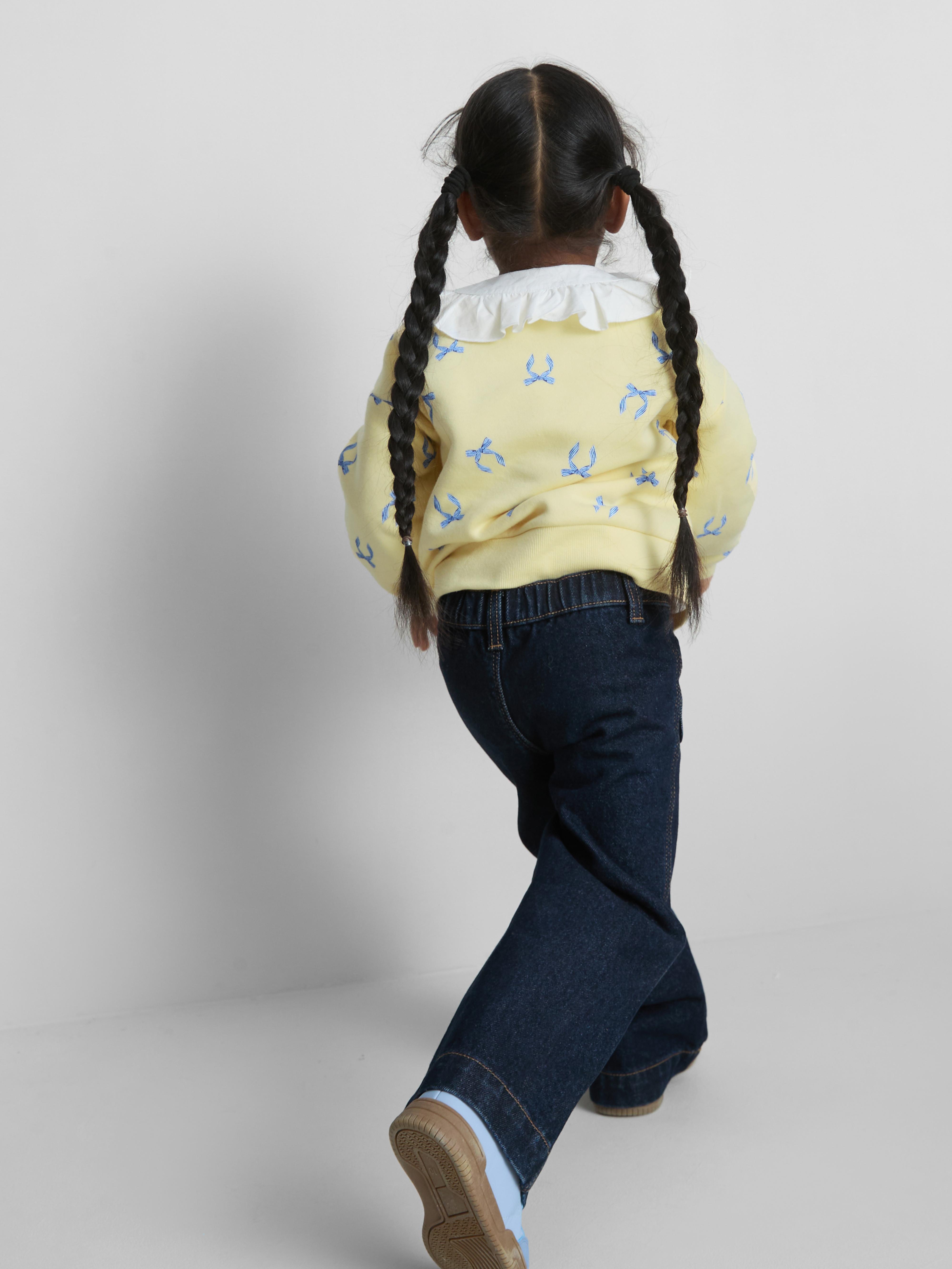 Girls Yellow 1.5-8yrs | Graphic Sweatshirt