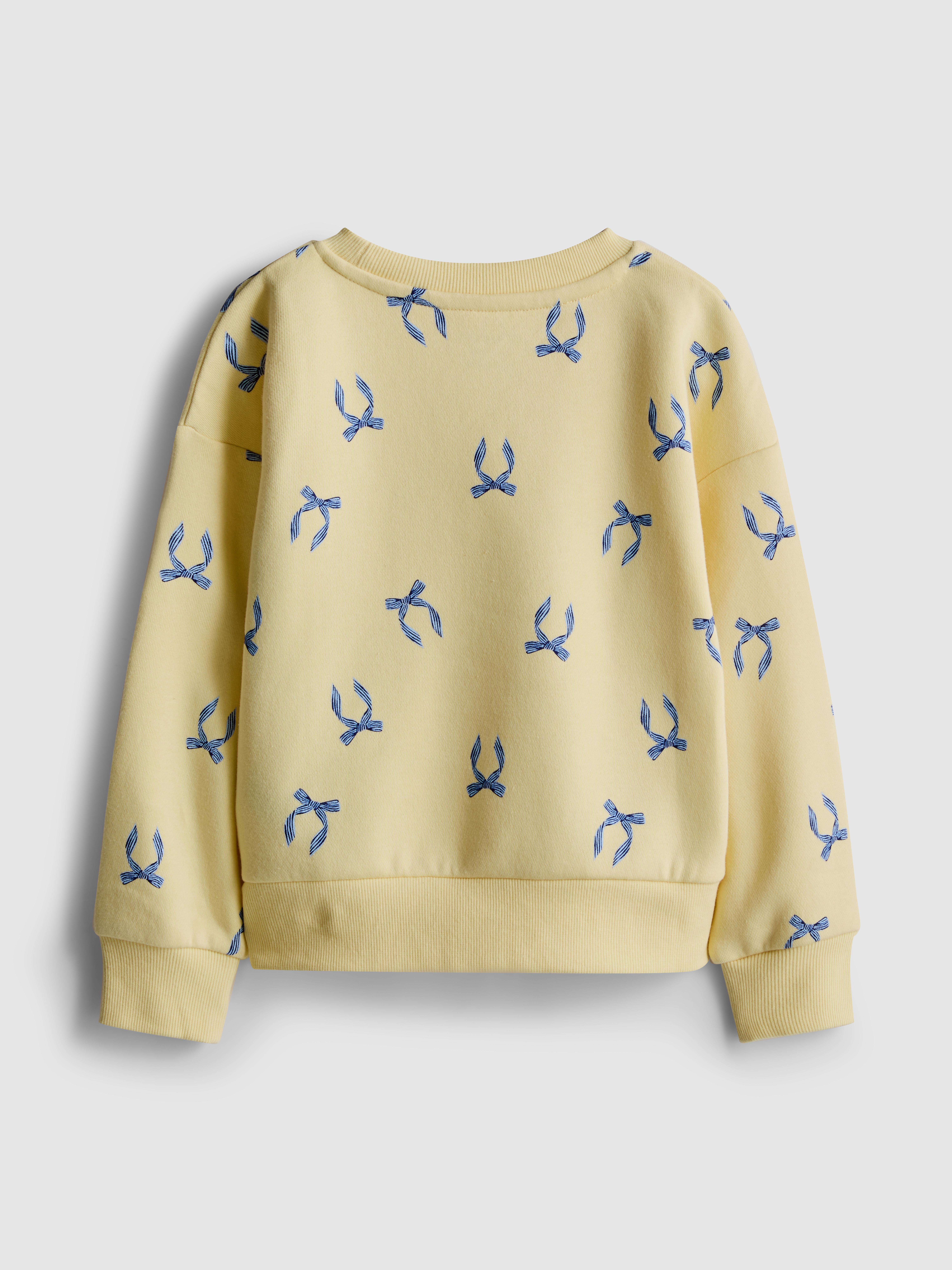 Girls Yellow 1.5-8yrs | Graphic Sweatshirt