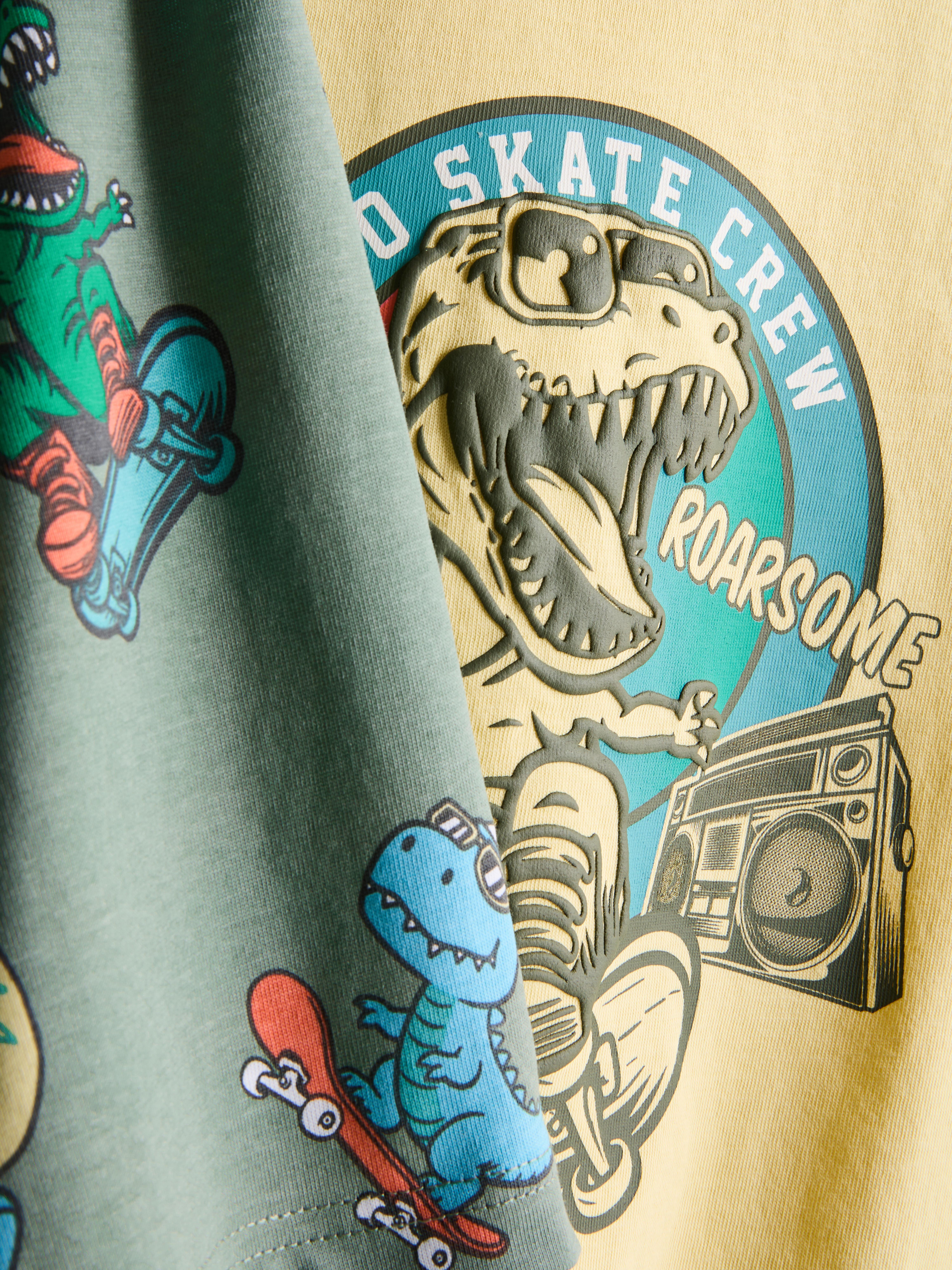 1.5-8yrs | 2pk Dinosaur Graphic Short Pyjamas