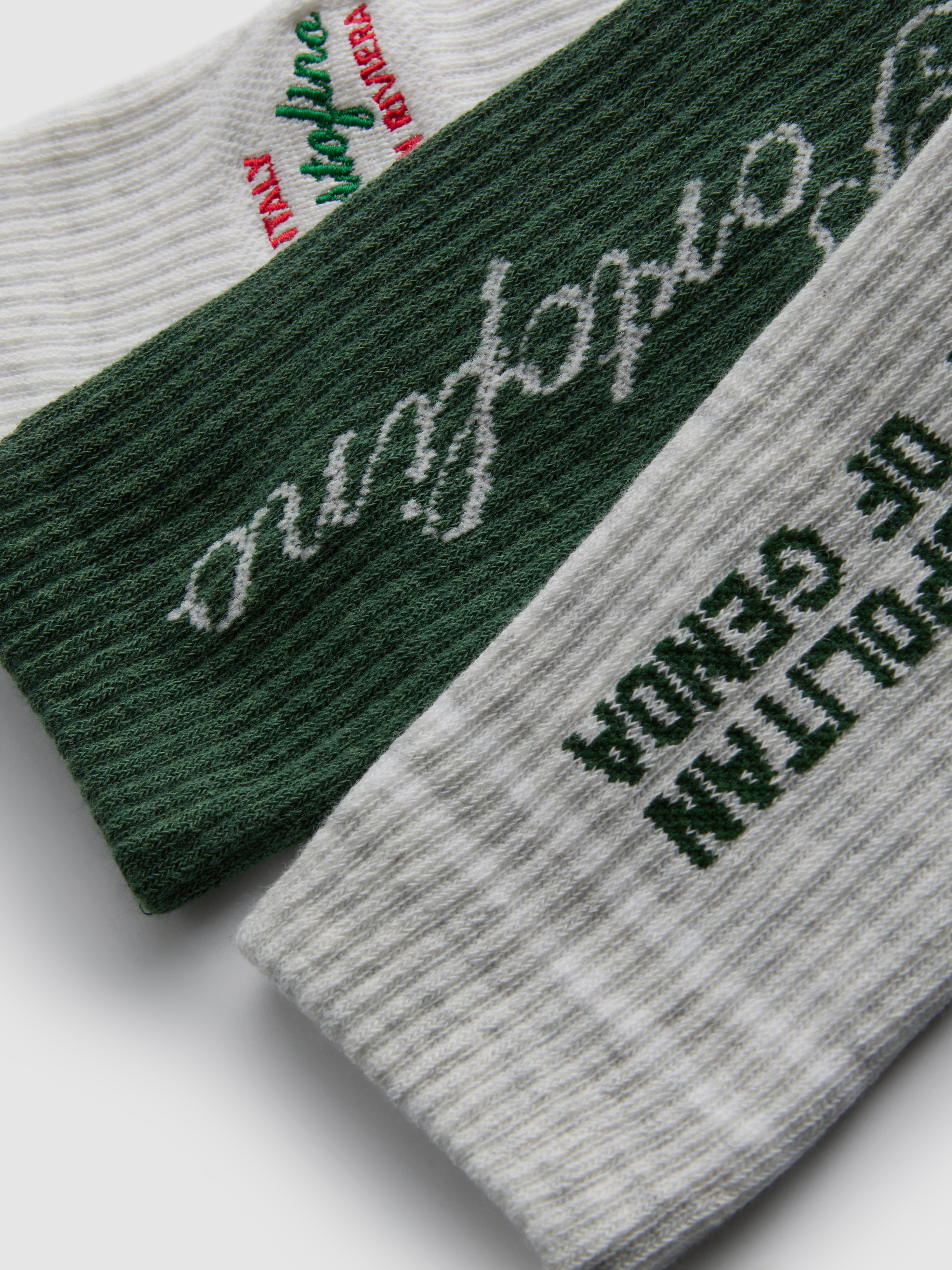 Socken mit Stadtteil-Motiven, 3er-Pack