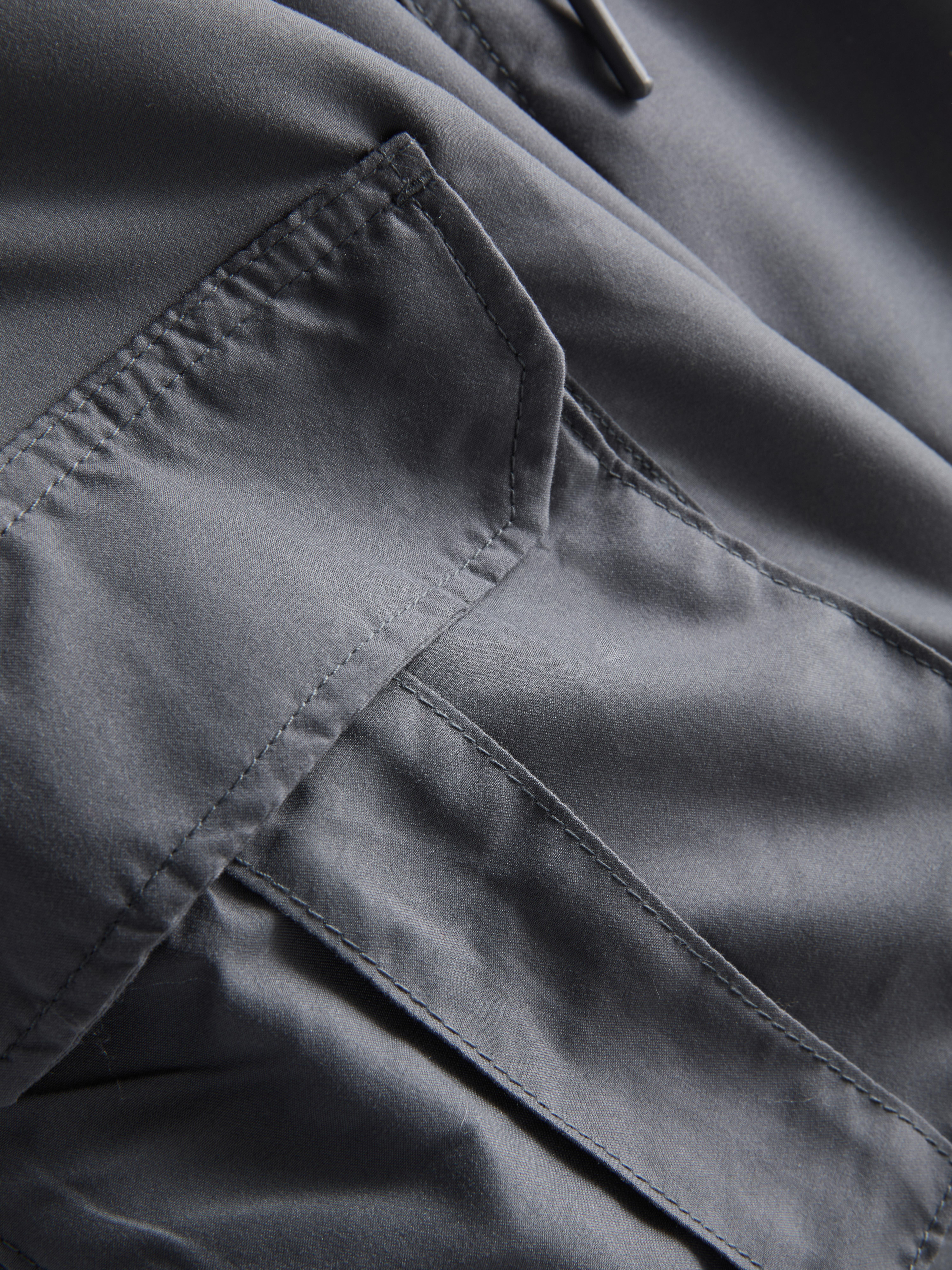 Men's Gray Cargo Swimming Shorts