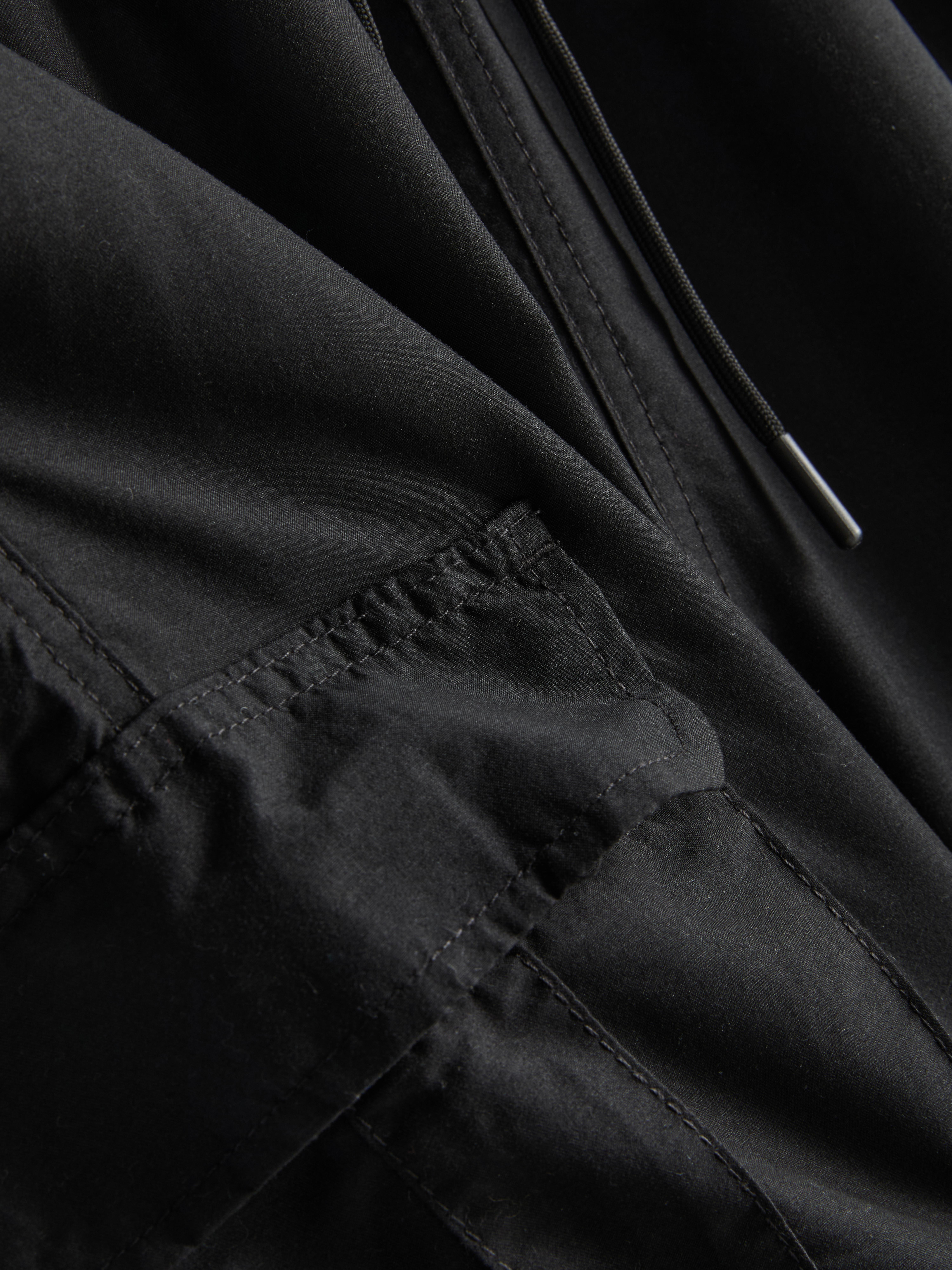 Men's Black Cargo Swimming Shorts