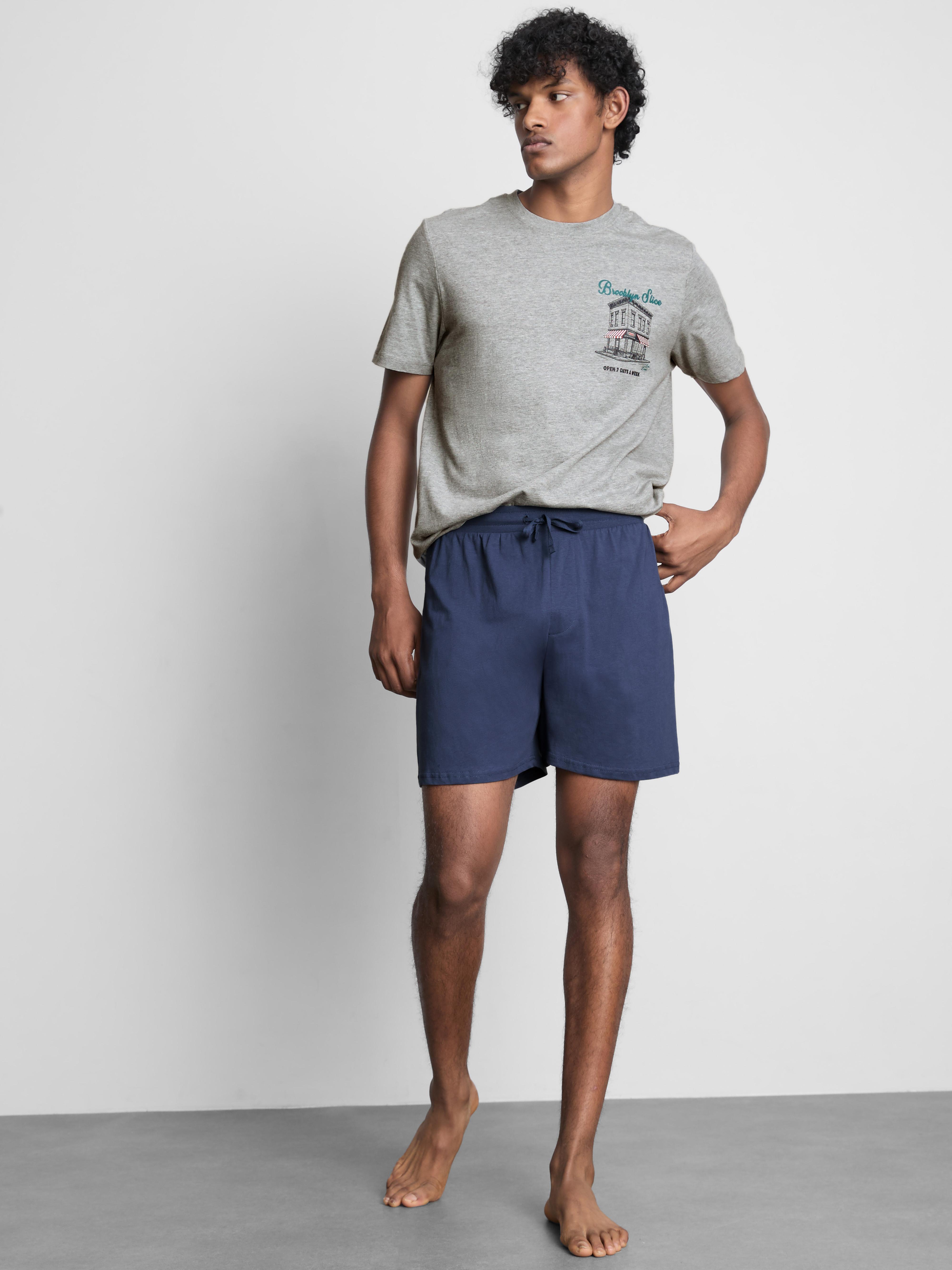 Pigiama corto con stampa