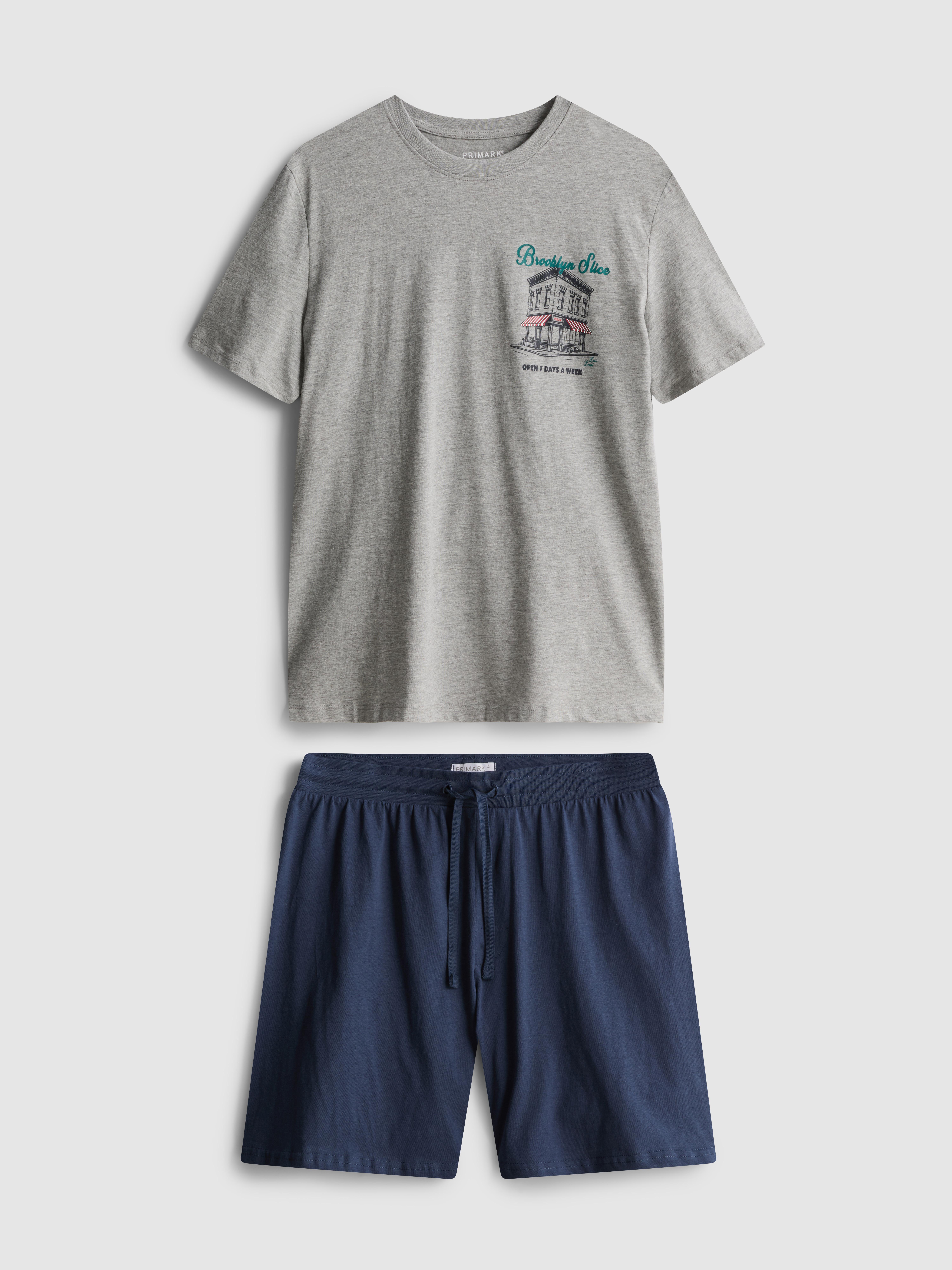 Langer Schlafanzug mit Print