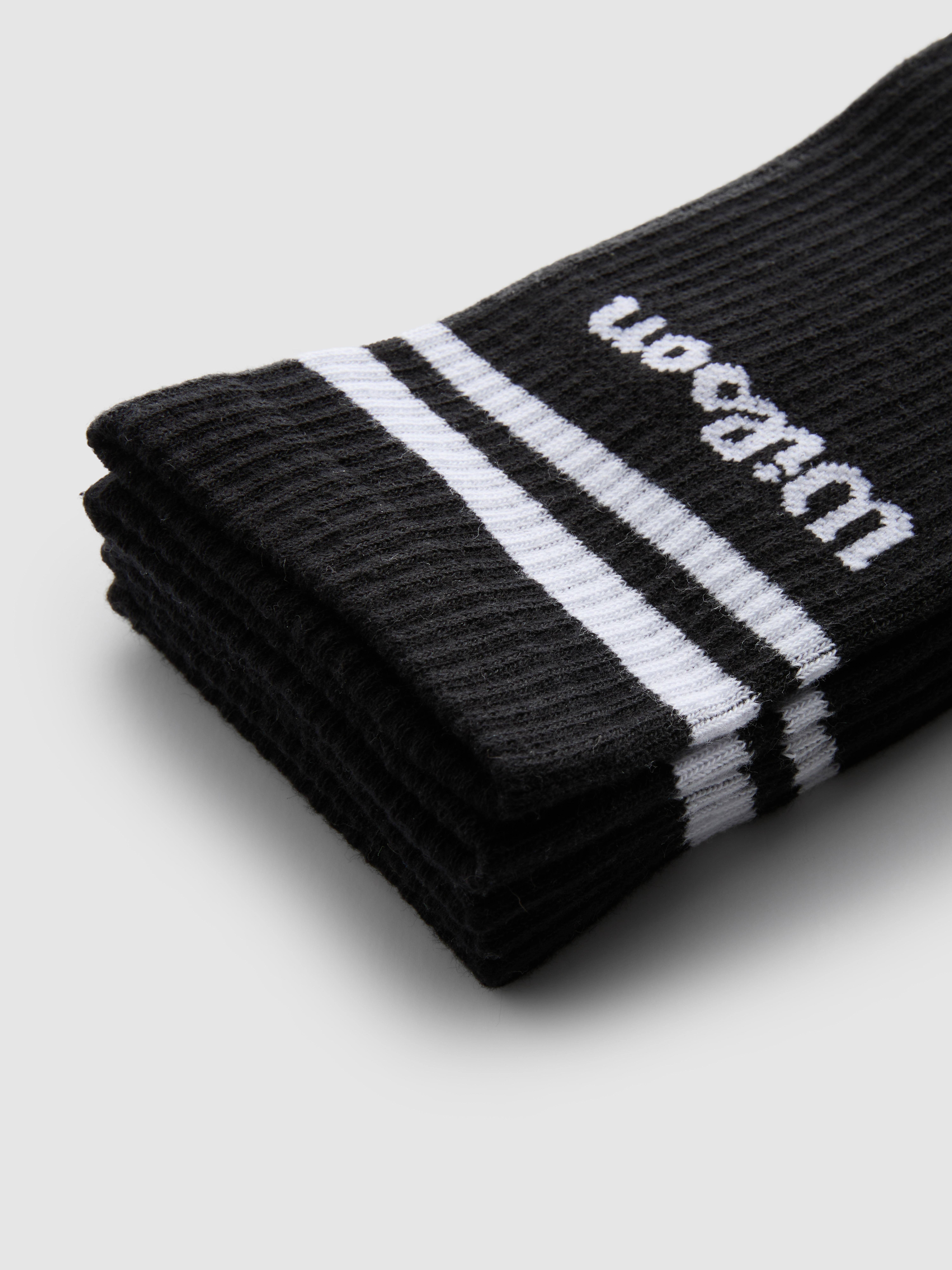 Men's Black 3pk Wilson Sports Socks