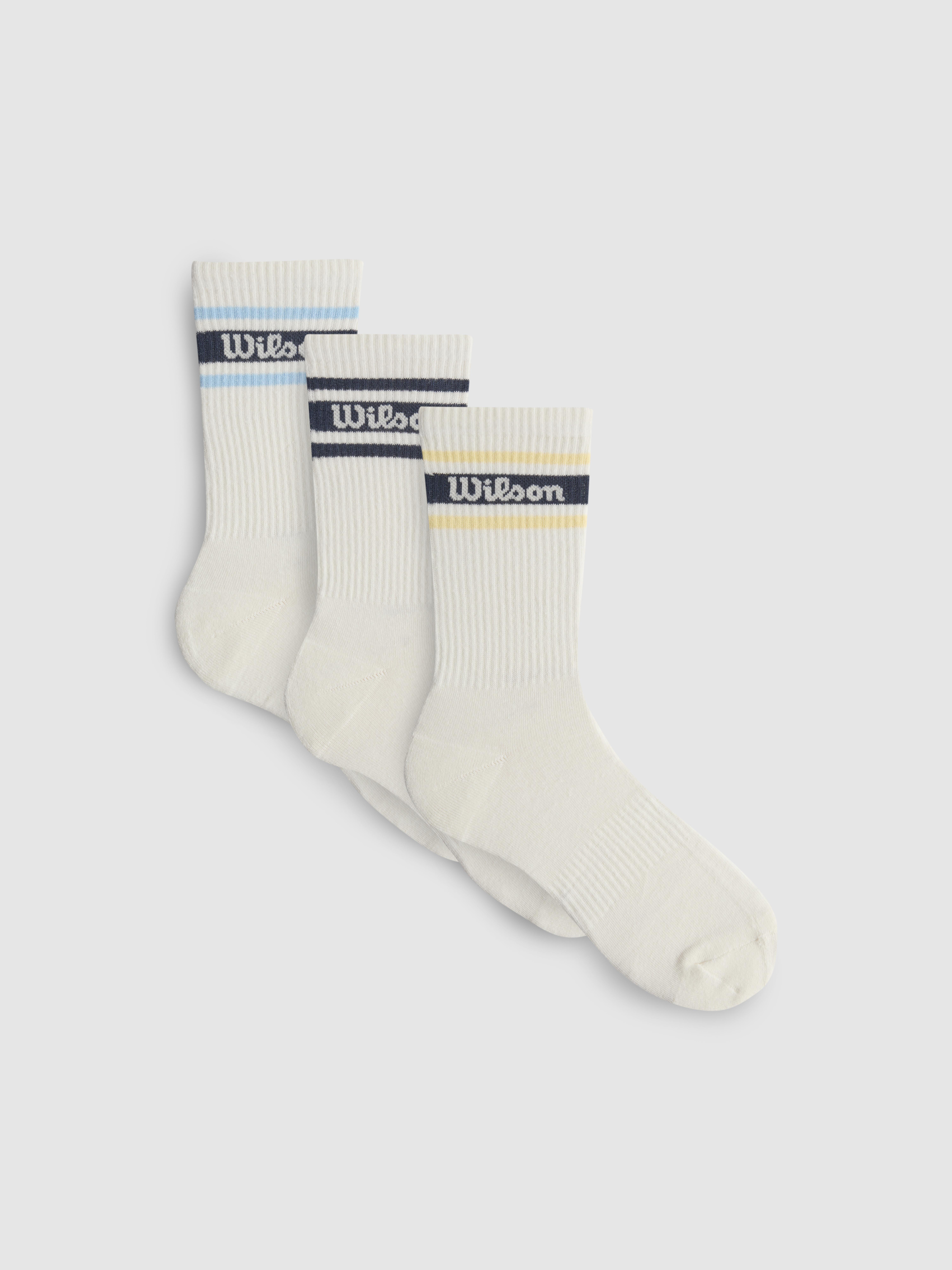 3pk Wilson Sports socks